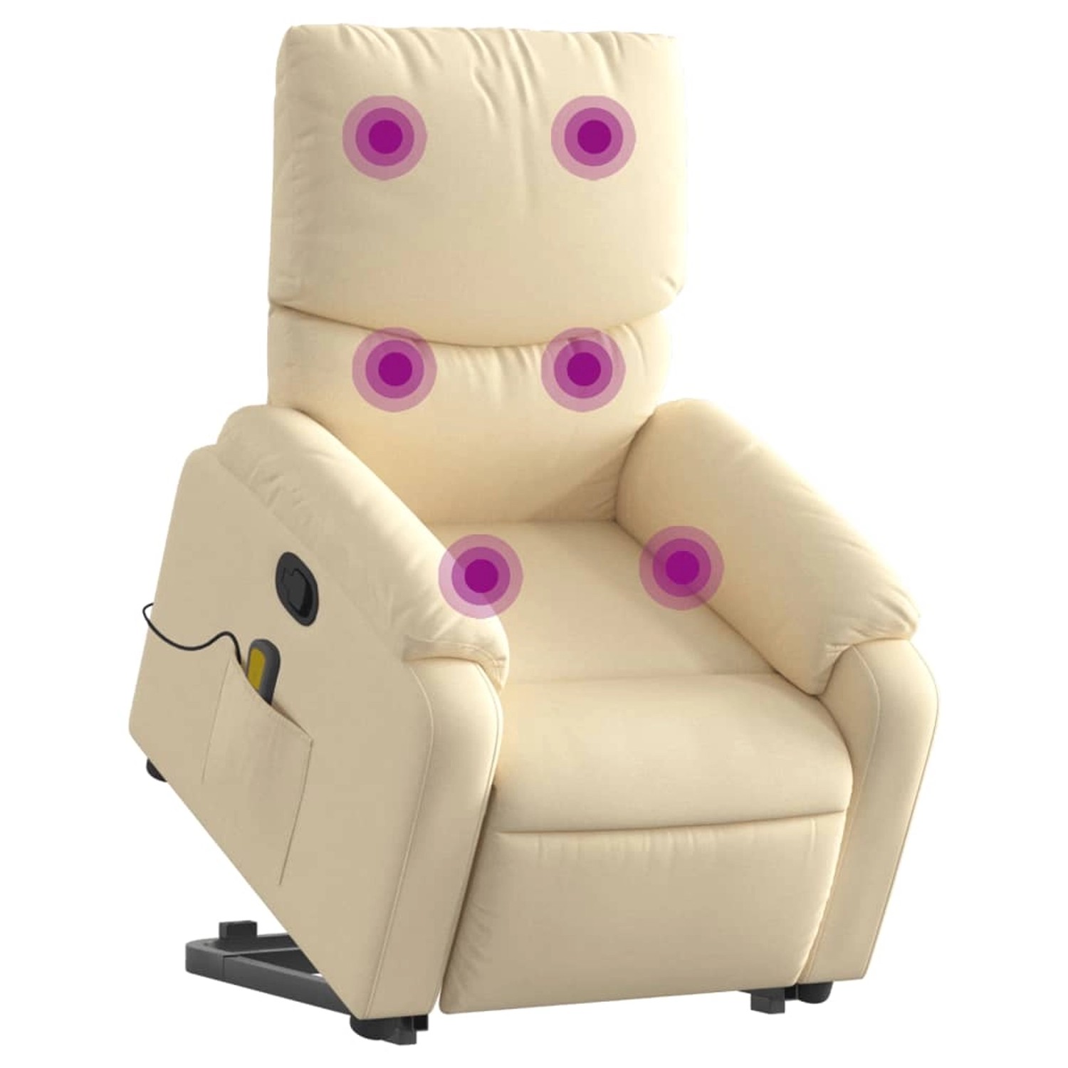 vidaXL Massagesessel mit Aufstehhilfe Creme Stoff Modell 4 vidaXL Massagesessel mit Aufstehhilfe Creme Stoff Modell 4 von VIDAXL