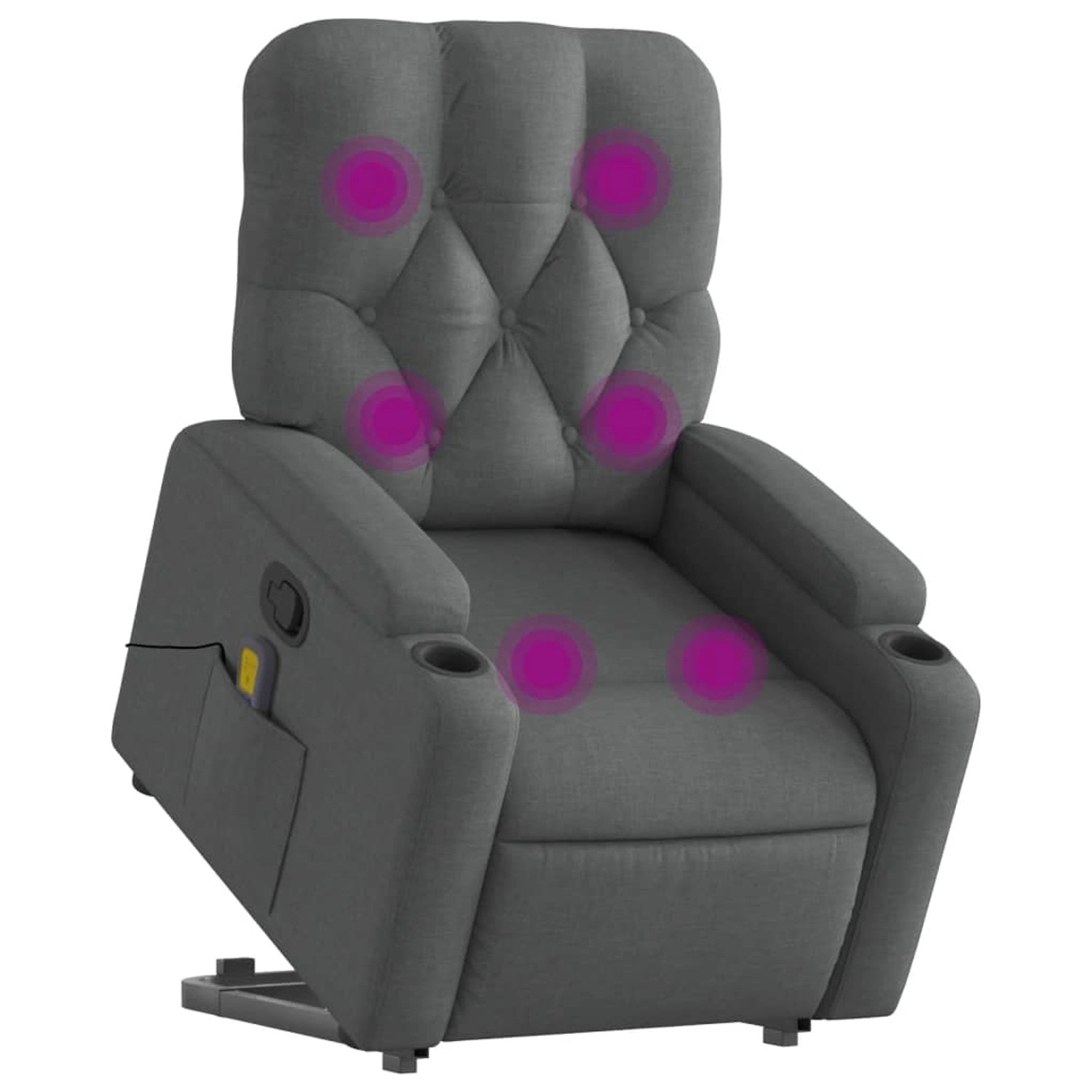 vidaXL Massagesessel mit Aufstehhilfe Dunkelgrau Samt Modell 12 vidaXL Massagesessel mit Aufstehhilfe Dunkelgrau Samt Modell 12 von VIDAXL