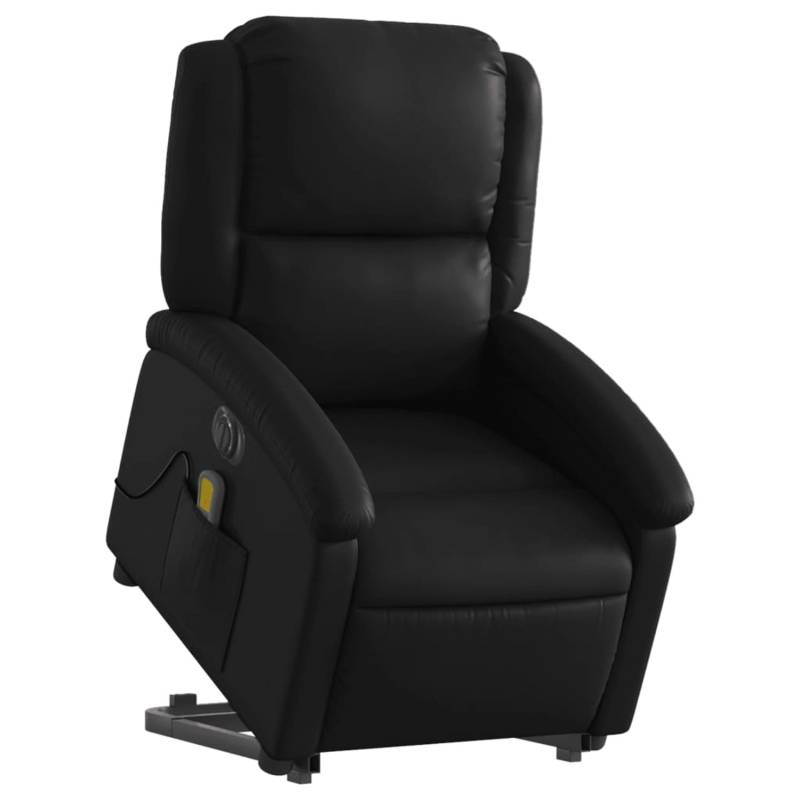 vidaXL Massagesessel mit Aufstehhilfe Elektrisch Schwarz Kunstleder Modell 10 von VIDAXL