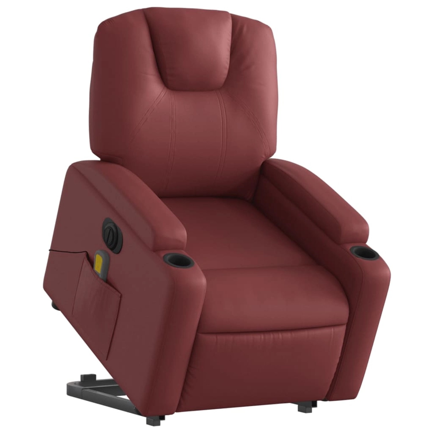 vidaXL Massagesessel mit Aufstehhilfe Elektrisch Weißrot Kunstleder Modell 3 vidaXL Massagesessel mit Aufstehhilfe Elektrisch Weißrot Kunstleder Modell 3 von VIDAXL