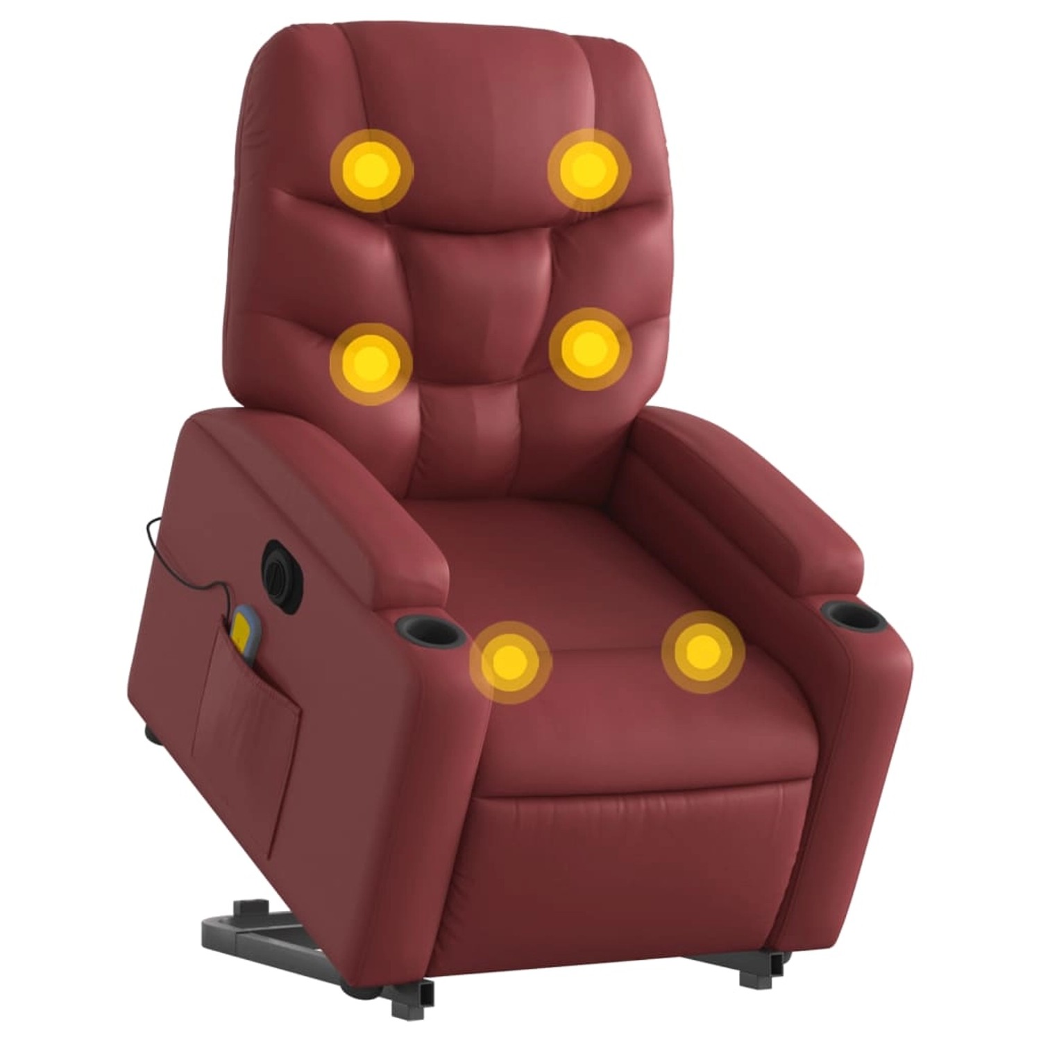 vidaXL Massagesessel mit Aufstehhilfe Elektrisch Weißrot Kunstleder Modell 5 vidaXL Massagesessel mit Aufstehhilfe Elektrisch Weißrot Kunstleder Modell 5 von VIDAXL