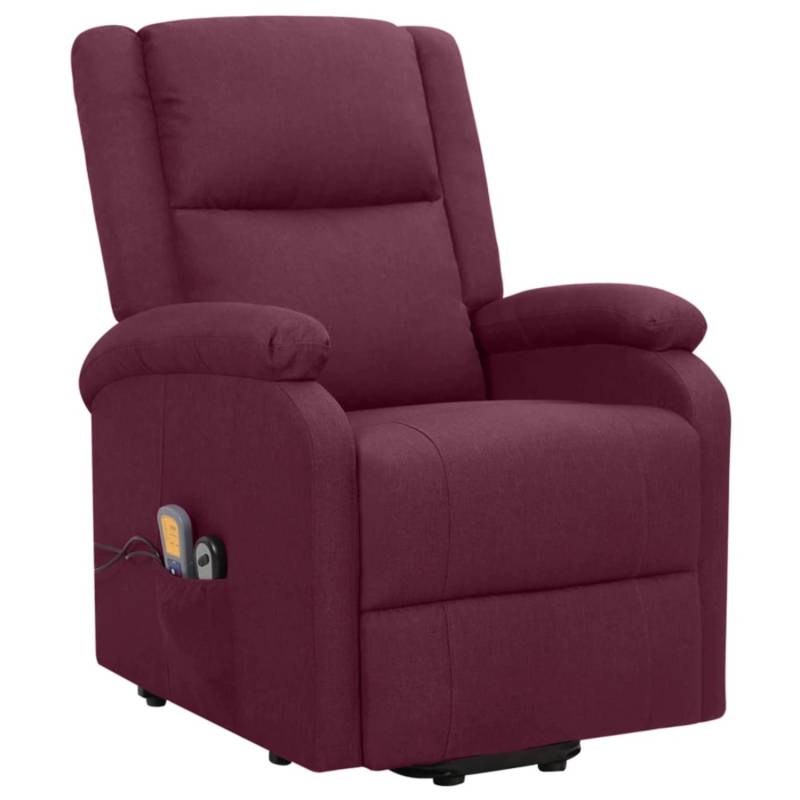 vidaXL Massagesessel mit Aufstehhilfe Lila Stoff Modell 21 von VIDAXL