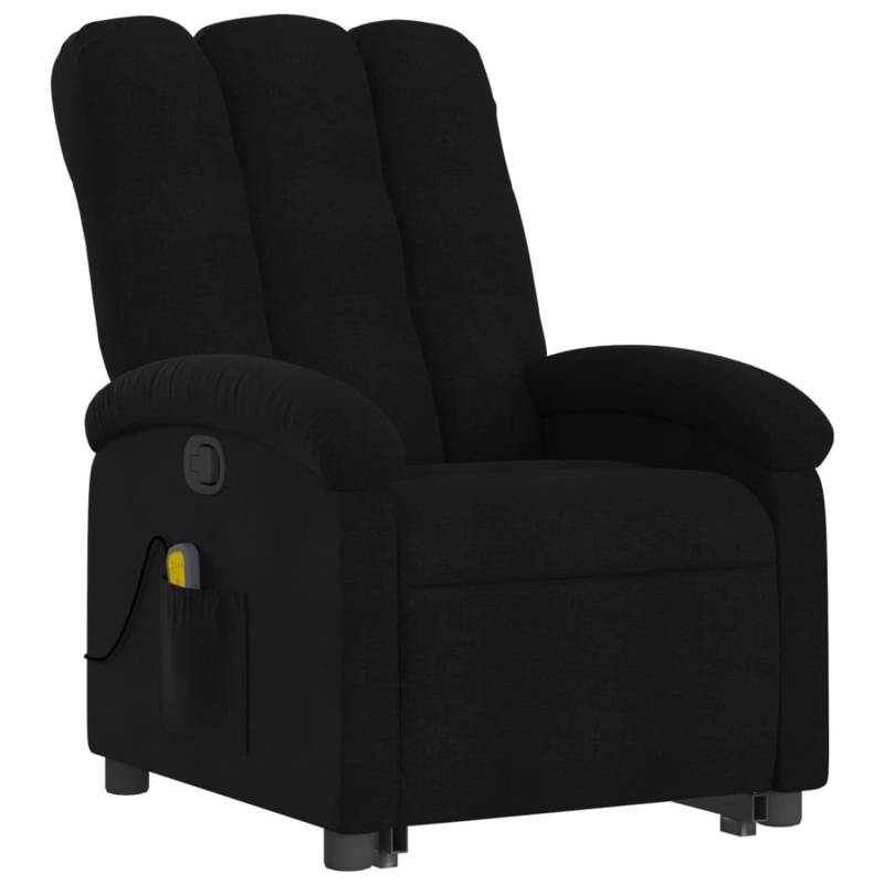 vidaXL Massagesessel mit Aufstehhilfe Schwarz Stoff Modell 6 von VIDAXL