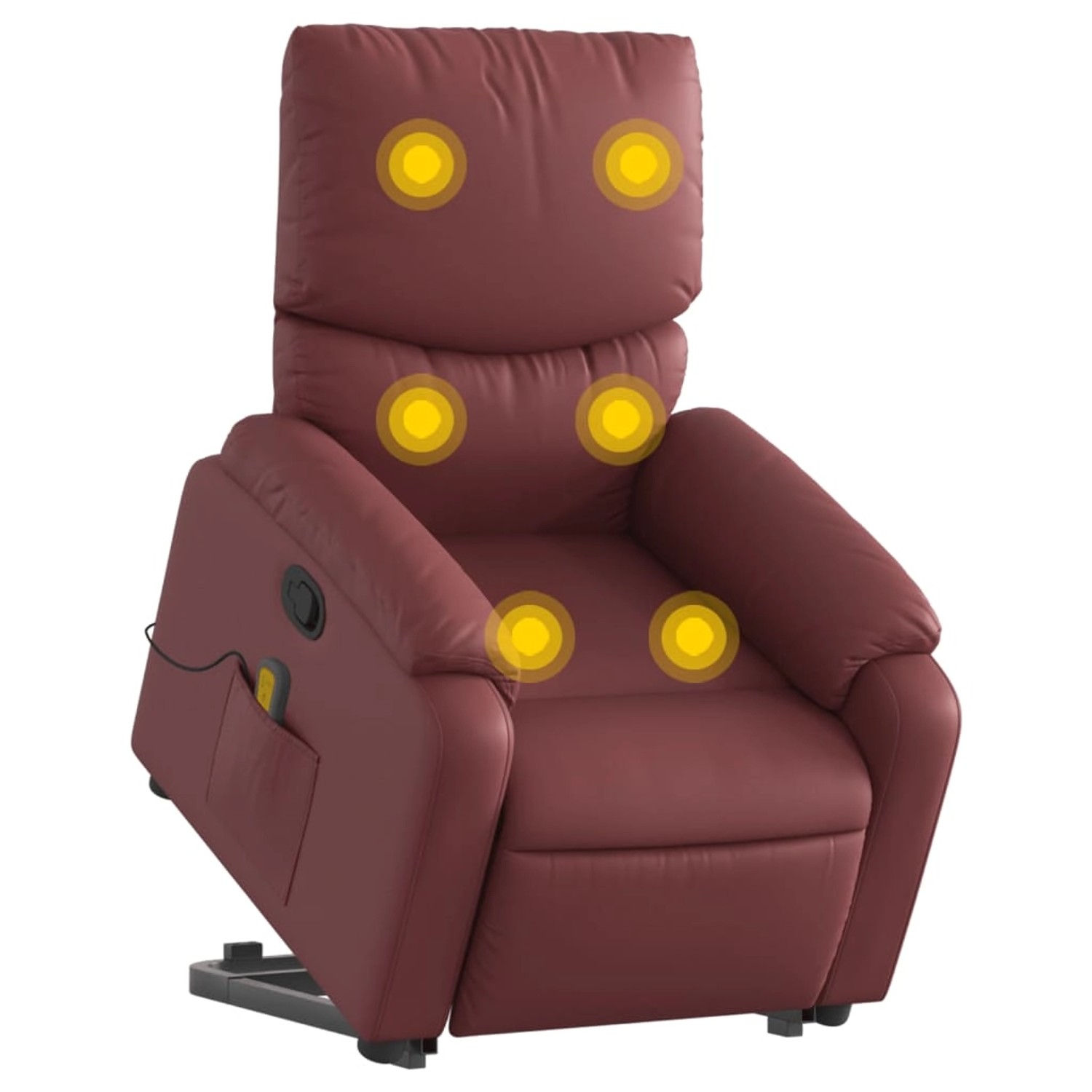 vidaXL Massagesessel mit Aufstehhilfe Weißrot Kunstleder Modell 6 vidaXL Massagesessel mit Aufstehhilfe Weißrot Kunstleder Modell 6 von VIDAXL