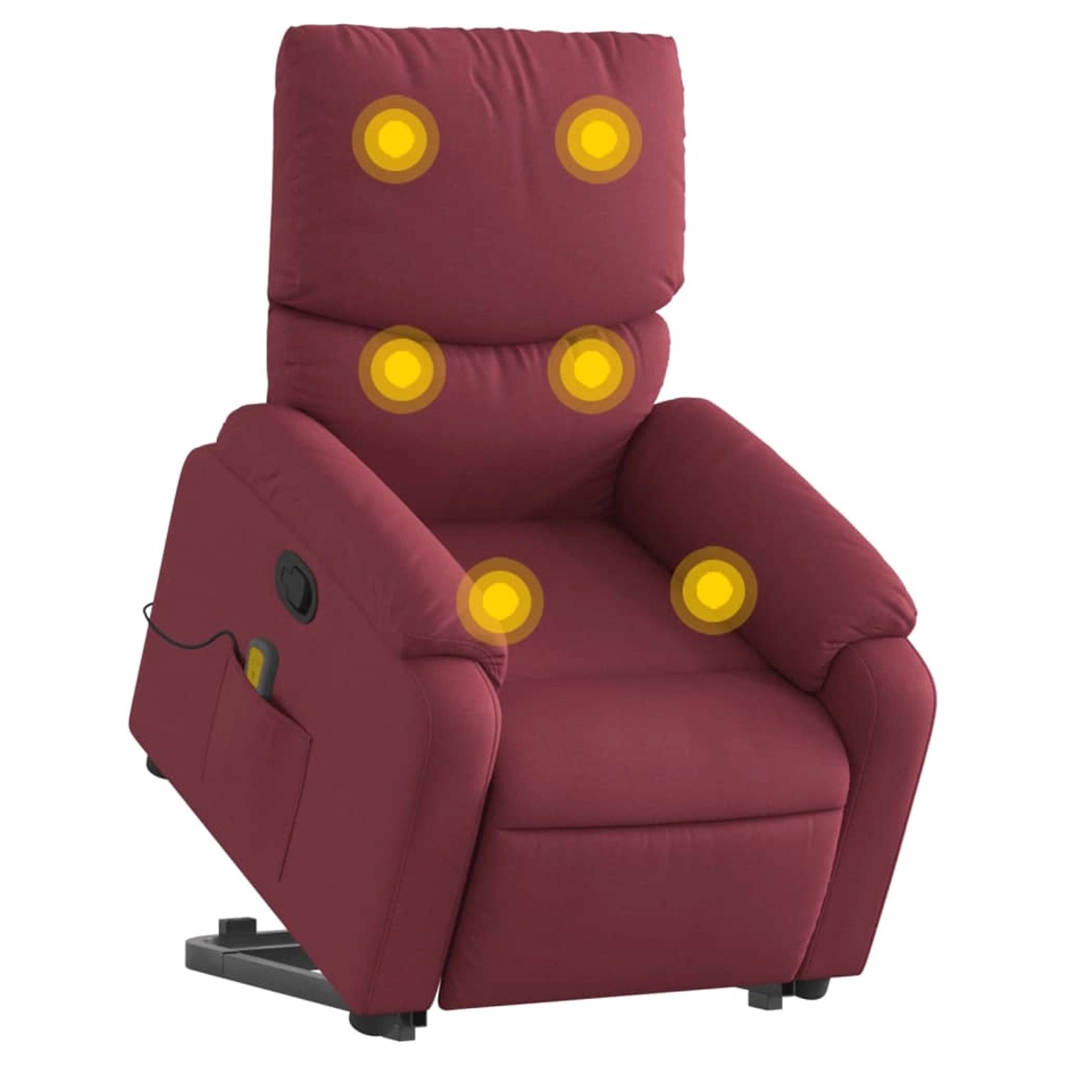 vidaXL Massagesessel mit Aufstehhilfe Weißrot Stoff Modell 3 vidaXL Massagesessel mit Aufstehhilfe Weißrot Stoff Modell 3 von VIDAXL
