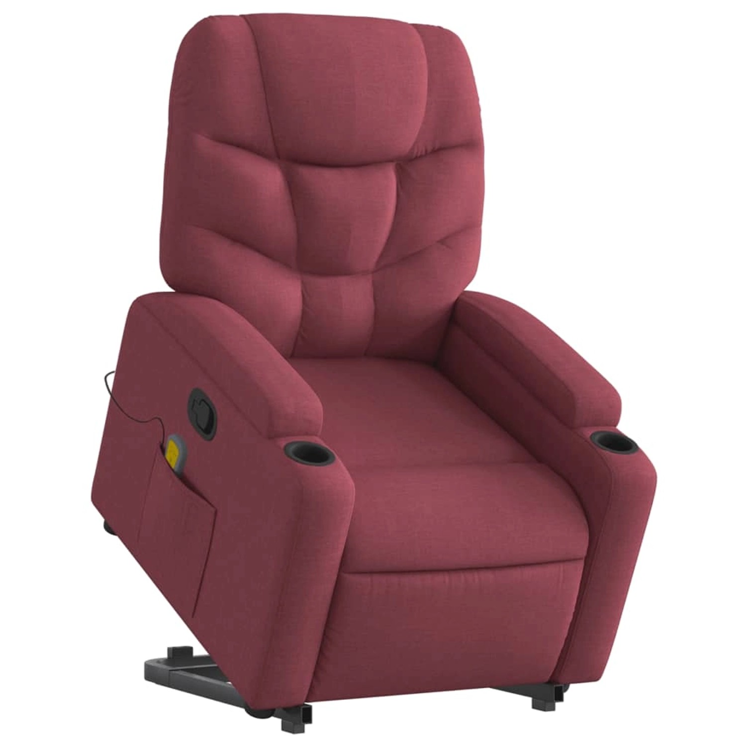 vidaXL Massagesessel mit Aufstehhilfe Weißrot Stoff Modell 9 von VIDAXL