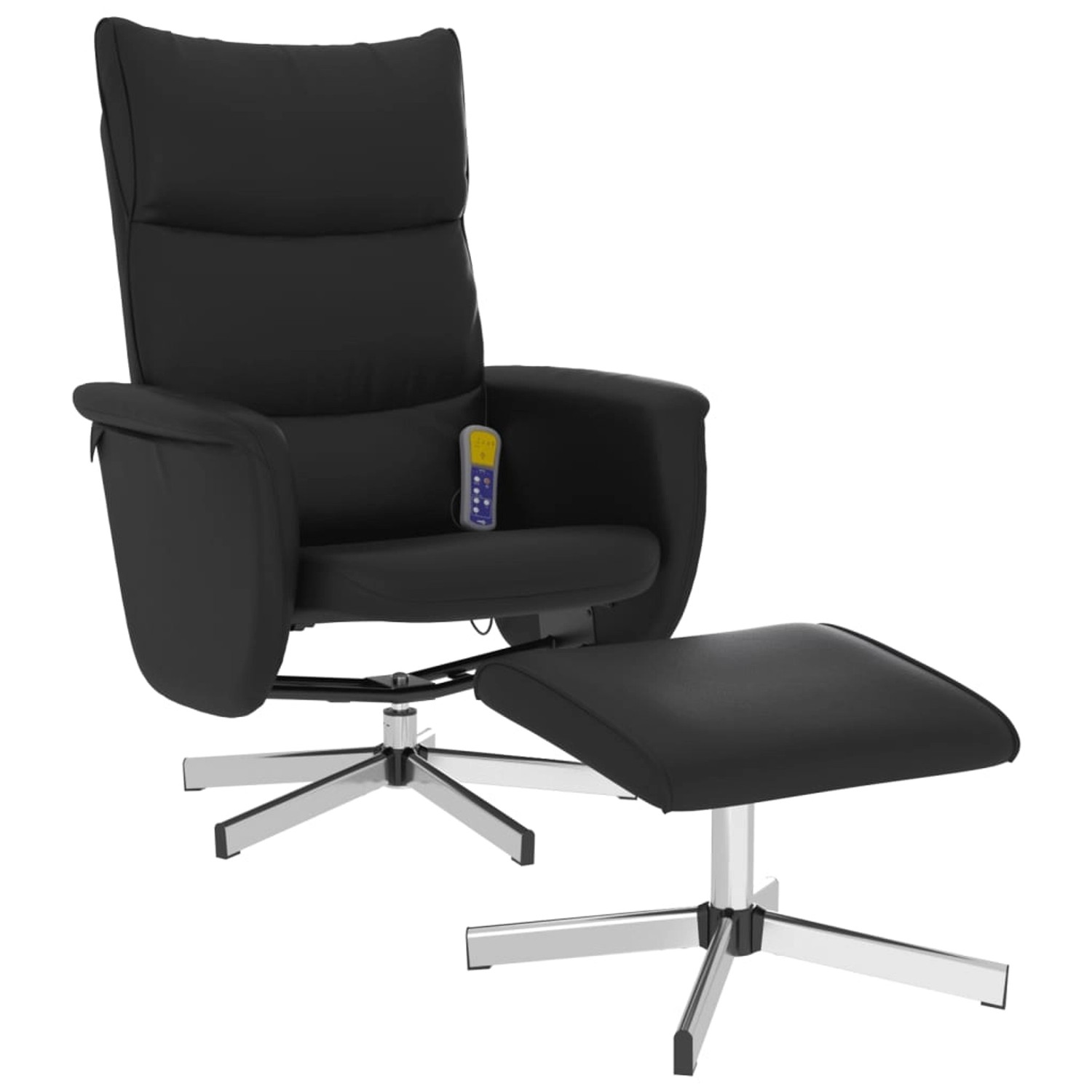 vidaXL Massagesessel mit Fußhocker Schwarz Kunstleder Modell 4 vidaXL Massagesessel mit Fußhocker Schwarz Kunstleder Modell 4 von VIDAXL