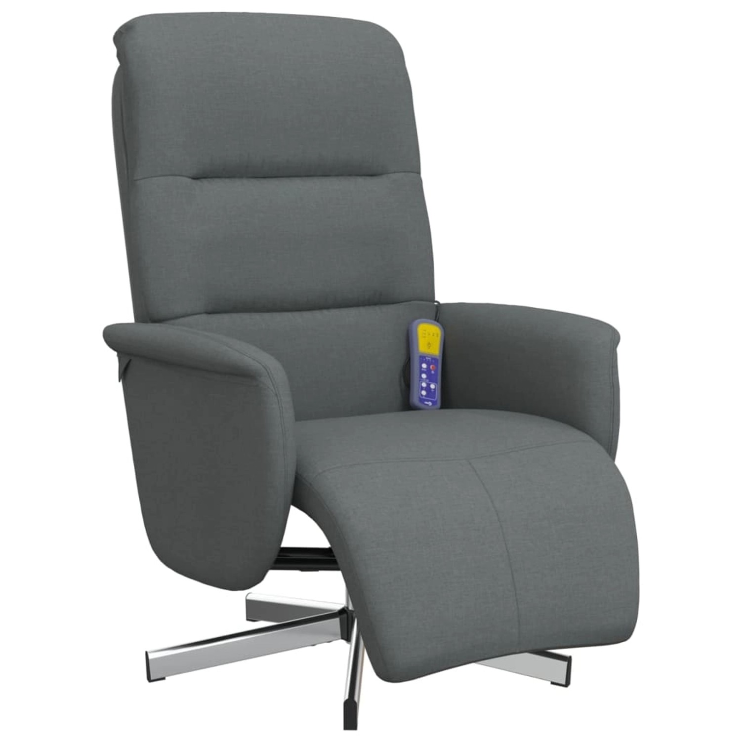 vidaXL Massagesessel mit Fußteil Dunkelgrau Stoff Modell 2 von VIDAXL