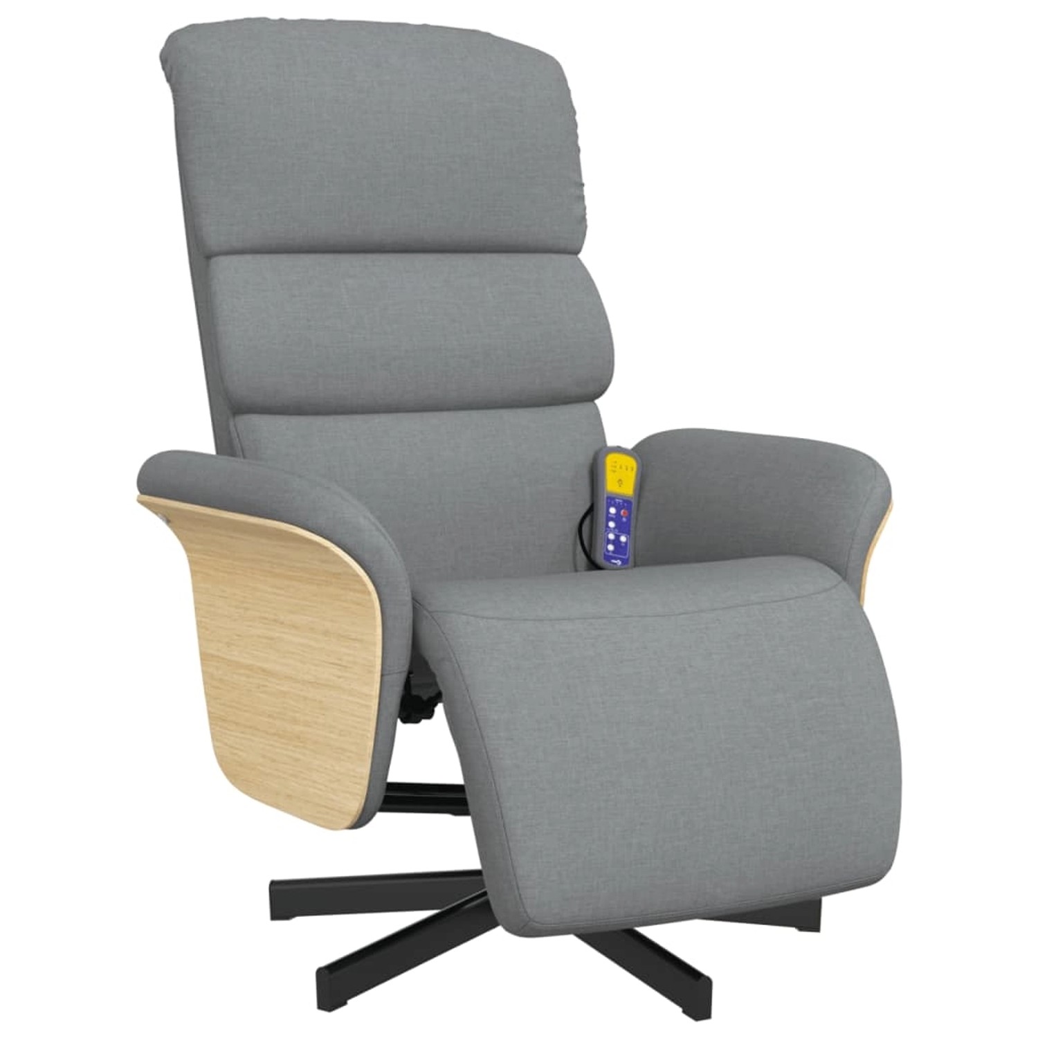 vidaXL Massagesessel mit Fußteil Hellgrau Stoff Modell 2 vidaXL Massagesessel mit Fußteil Hellgrau Stoff Modell 2 von VIDAXL