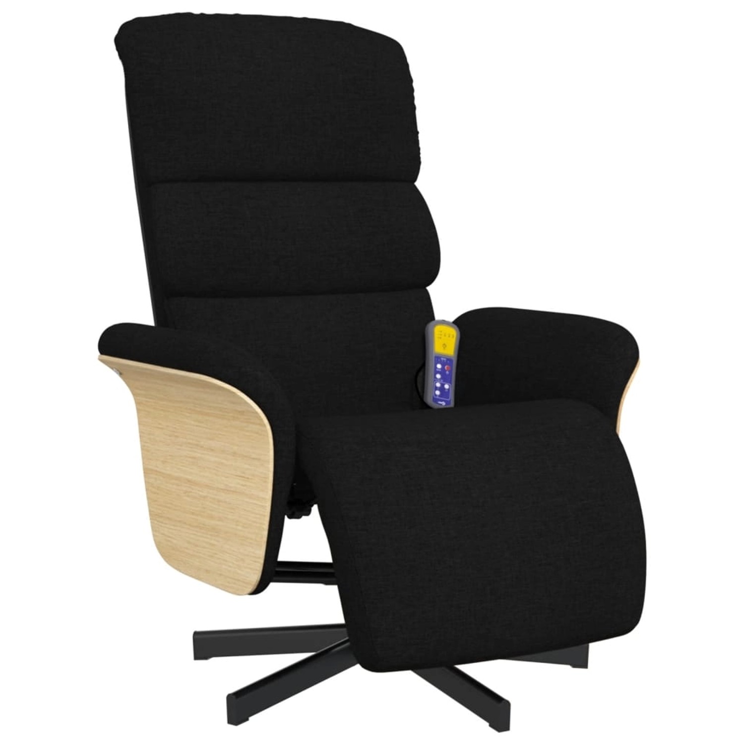 vidaXL Massagesessel mit Fußteil Schwarz Stoff Modell 1 vidaXL Massagesessel mit Fußteil Schwarz Stoff Modell 1 von VIDAXL