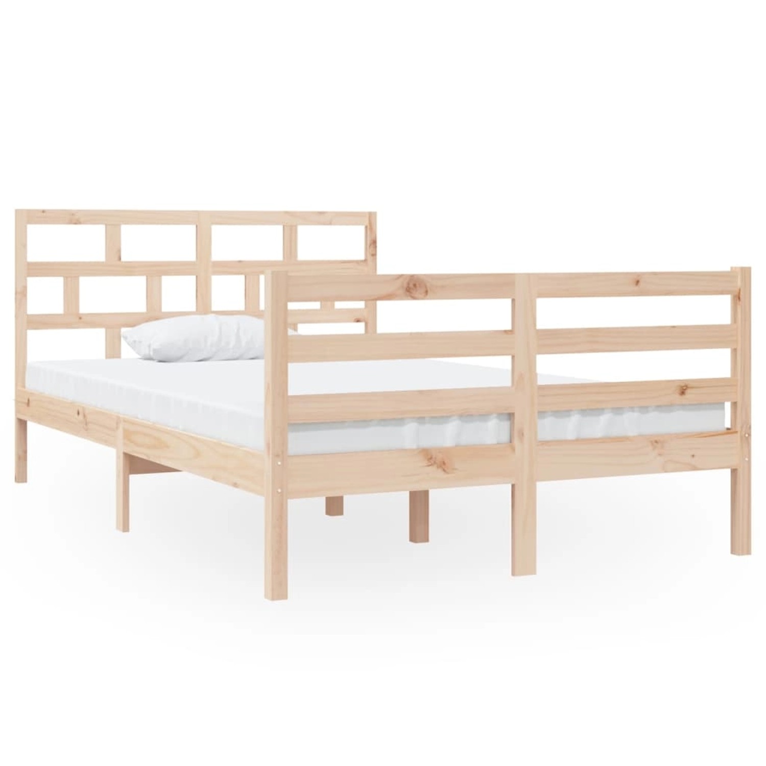 vidaXL Massivholzbett 120x190 cm 4FT Small Double1053711 von VIDAXL