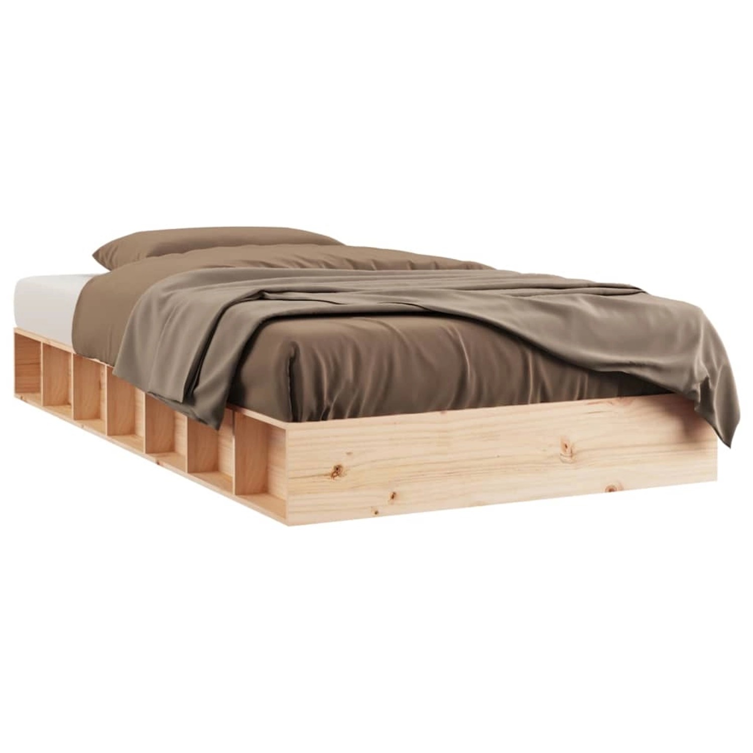 vidaXL Massivholzbett 140x190 cm1280228 von VIDAXL