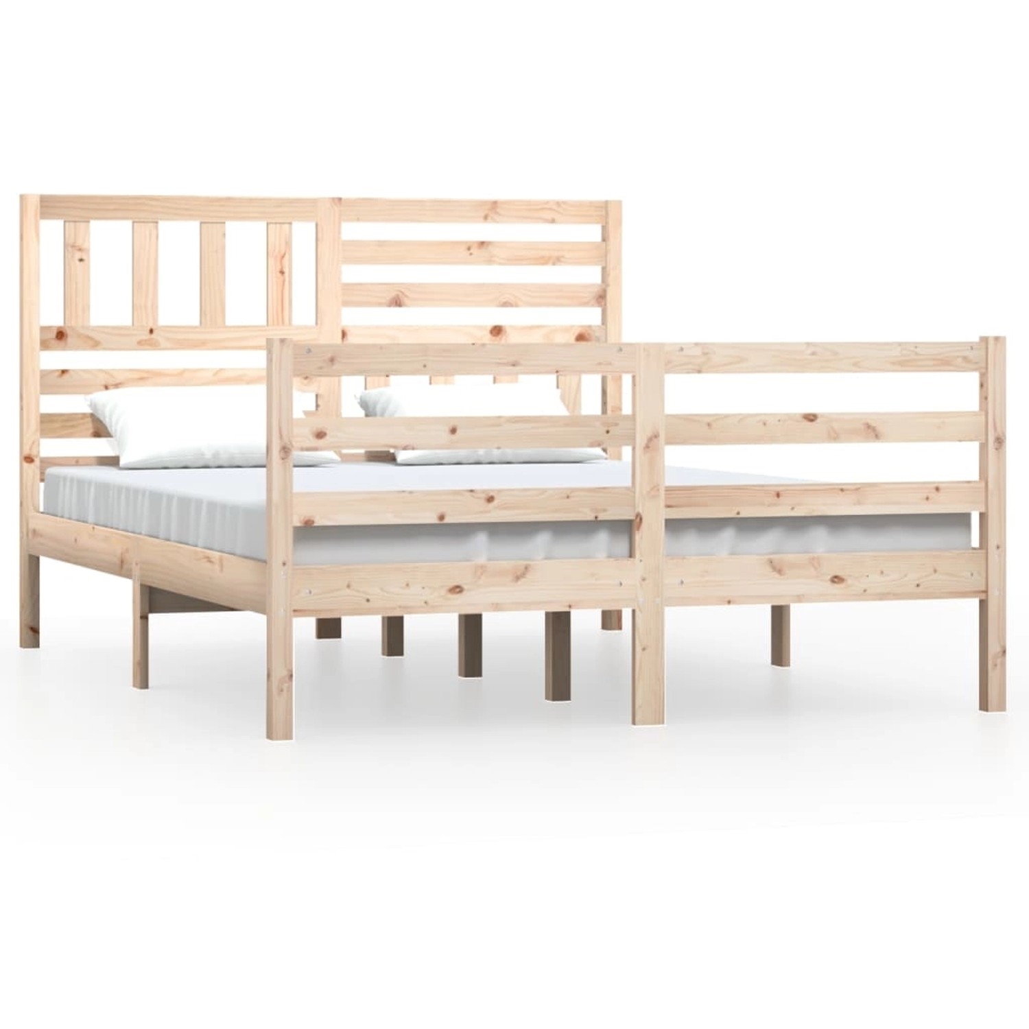 vidaXL Massivholzbett 160x200 cm1053162 von VIDAXL