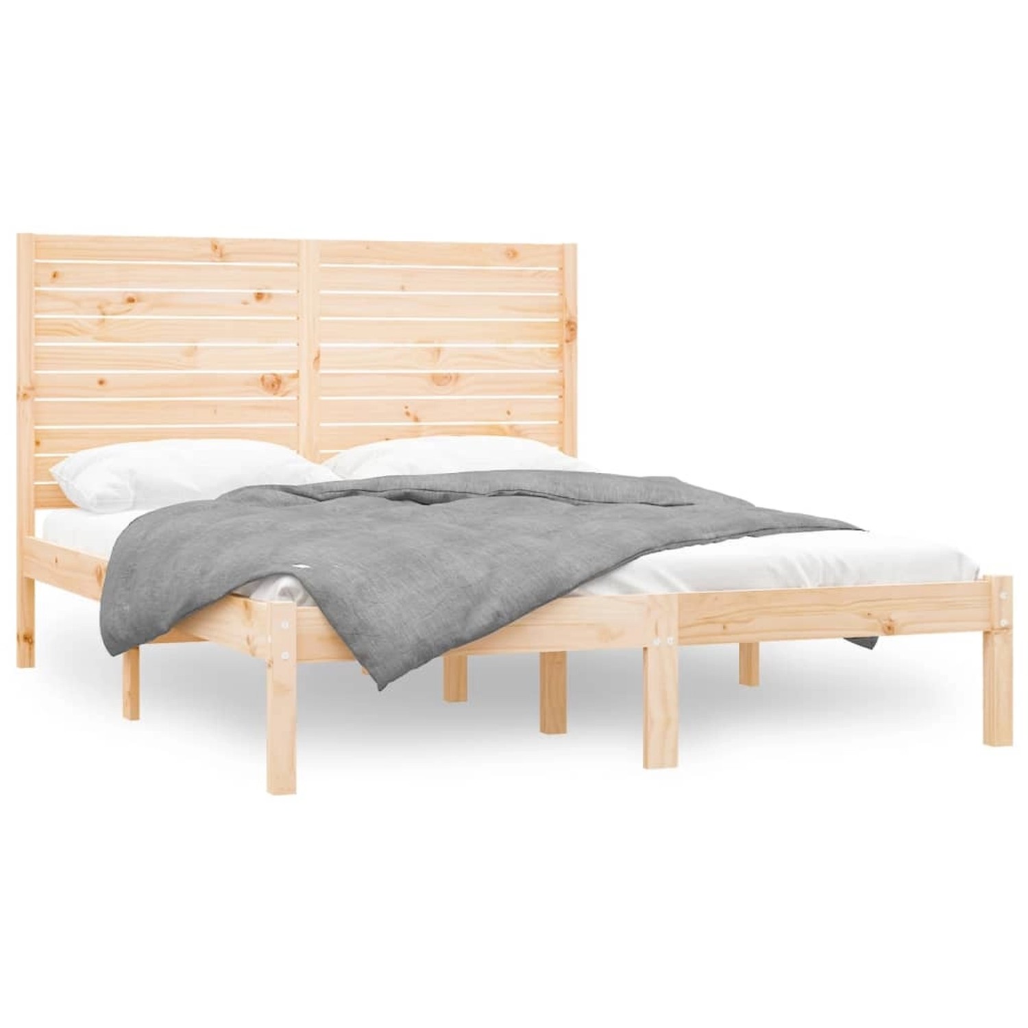 vidaXL Massivholzbett 160x200 cm1156927 von VIDAXL