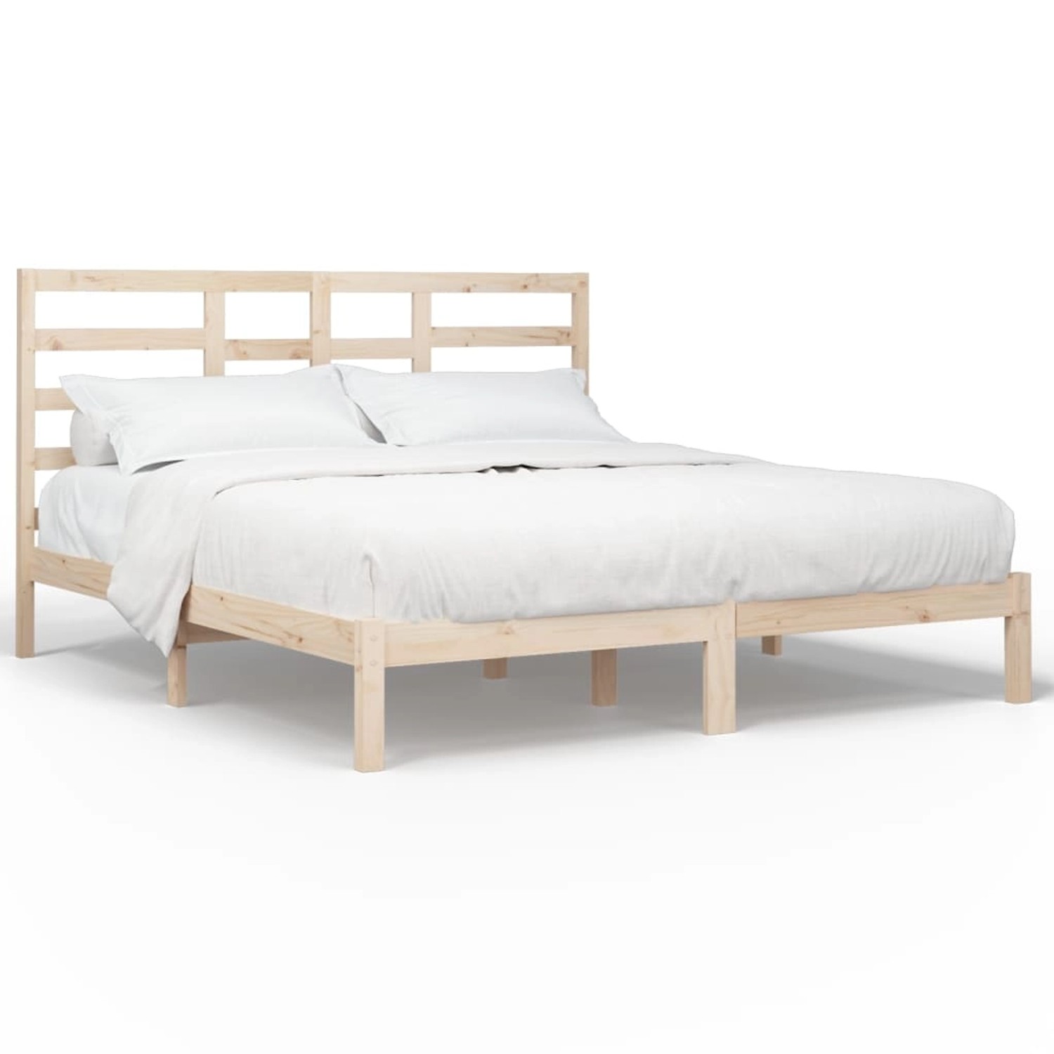 vidaXL Massivholzbett 200x200 cm1084413 von VIDAXL