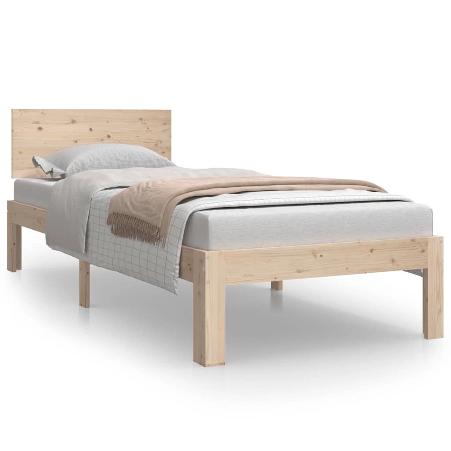 vidaXL Massivholzbett 75x190 cm 2FT6 Small Single1136808 vidaXL Massivholzbett 75x190 cm 2FT6 Small Single1136808 von VIDAXL