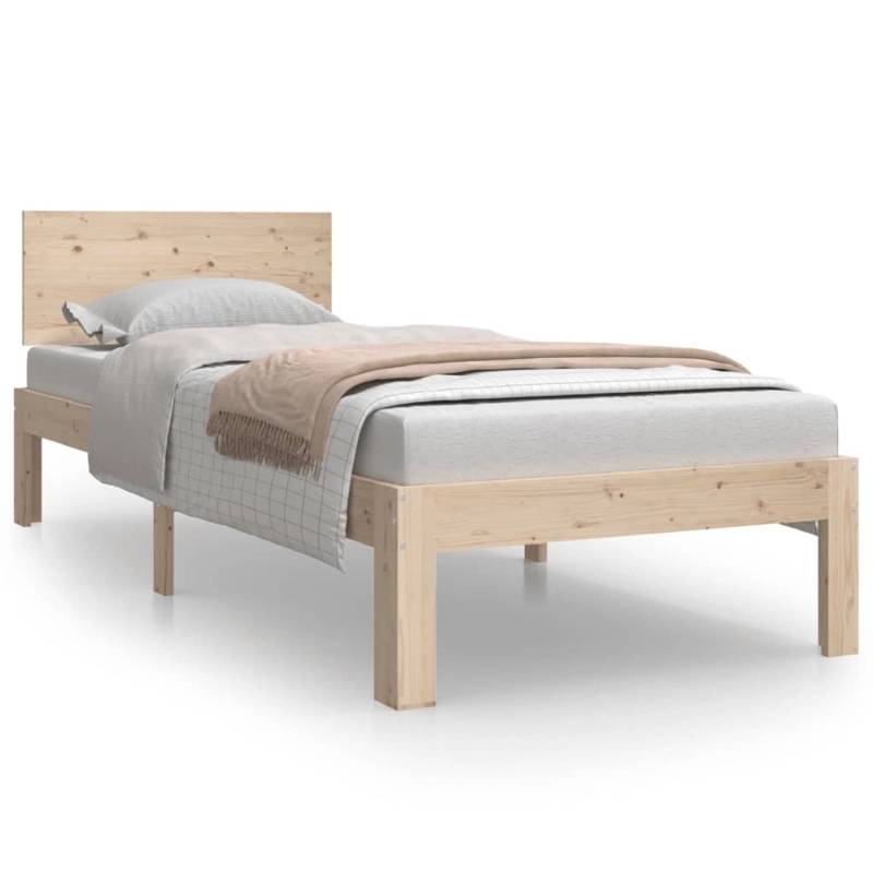 vidaXL Massivholzbett 75x190 cm 2FT6 Small Single1136808 von VIDAXL