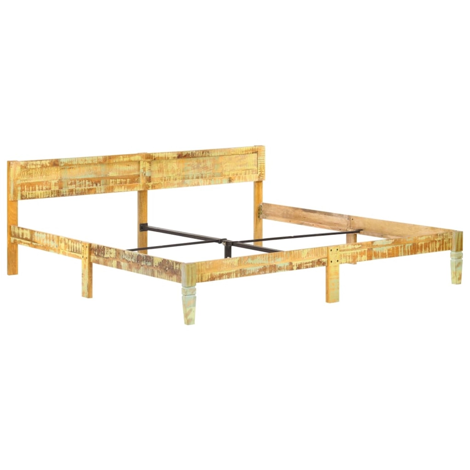 vidaXL Massivholzbett Altholz 200x200 cm621936 von VIDAXL