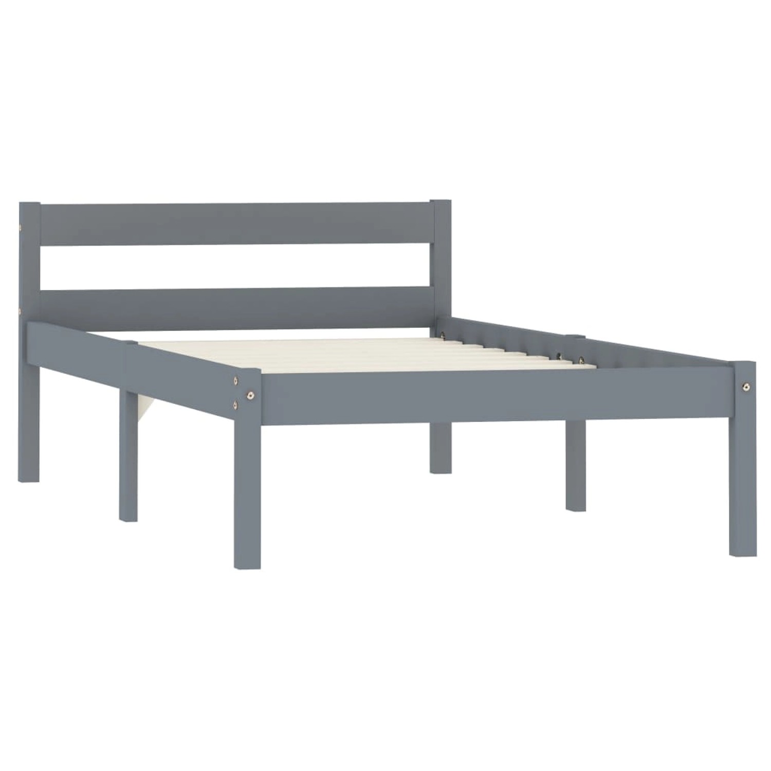 vidaXL Massivholzbett Grau Kiefer 100x200 cm617203 vidaXL Massivholzbett Grau Kiefer 100x200 cm617203 von VIDAXL