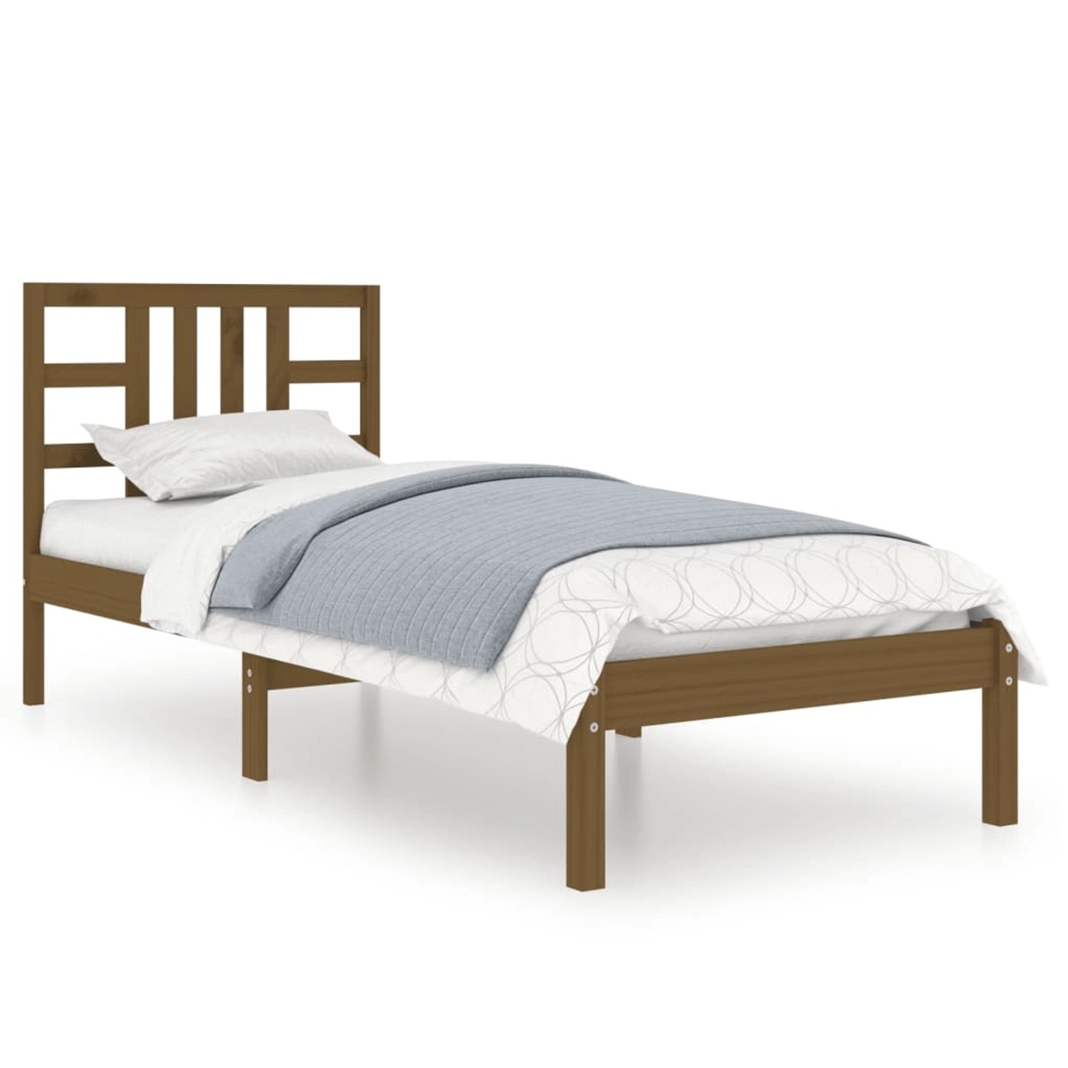 vidaXL Massivholzbett Honigbraun 100x200 cm1085751 vidaXL Massivholzbett Honigbraun 100x200 cm1085751 von VIDAXL