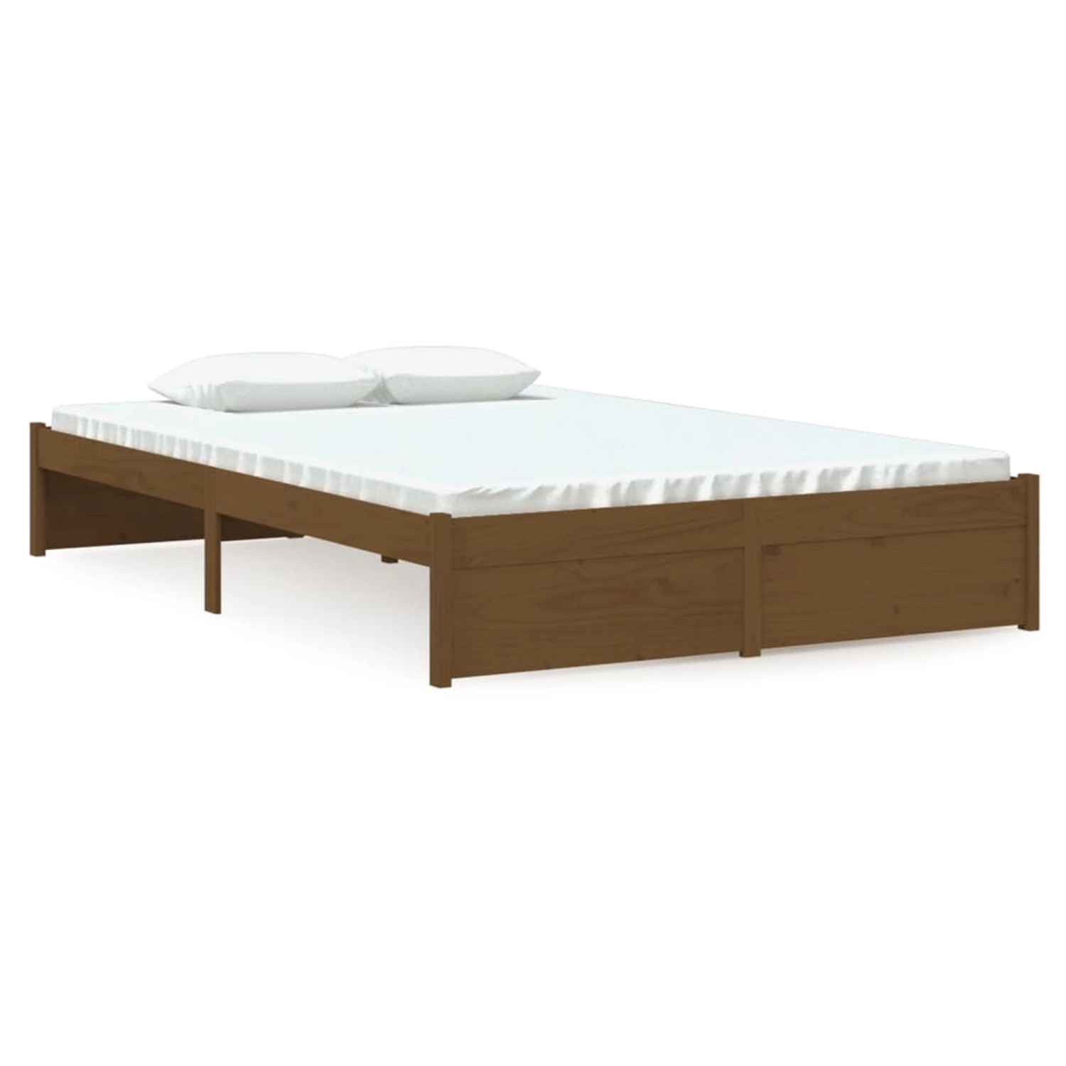 vidaXL Massivholzbett Honigbraun 120x190 cm 4FT Small Double1273758 von VIDAXL