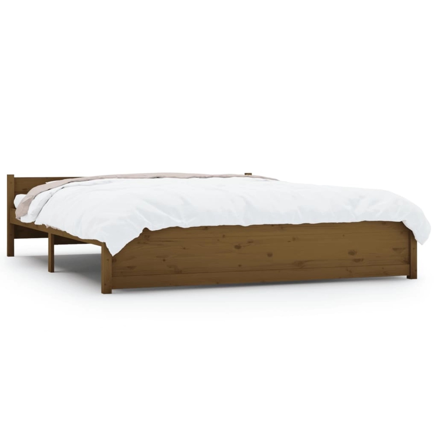 vidaXL Massivholzbett Honigbraun 200x200 cm1274043 vidaXL Massivholzbett Honigbraun 200x200 cm1274043 von VIDAXL