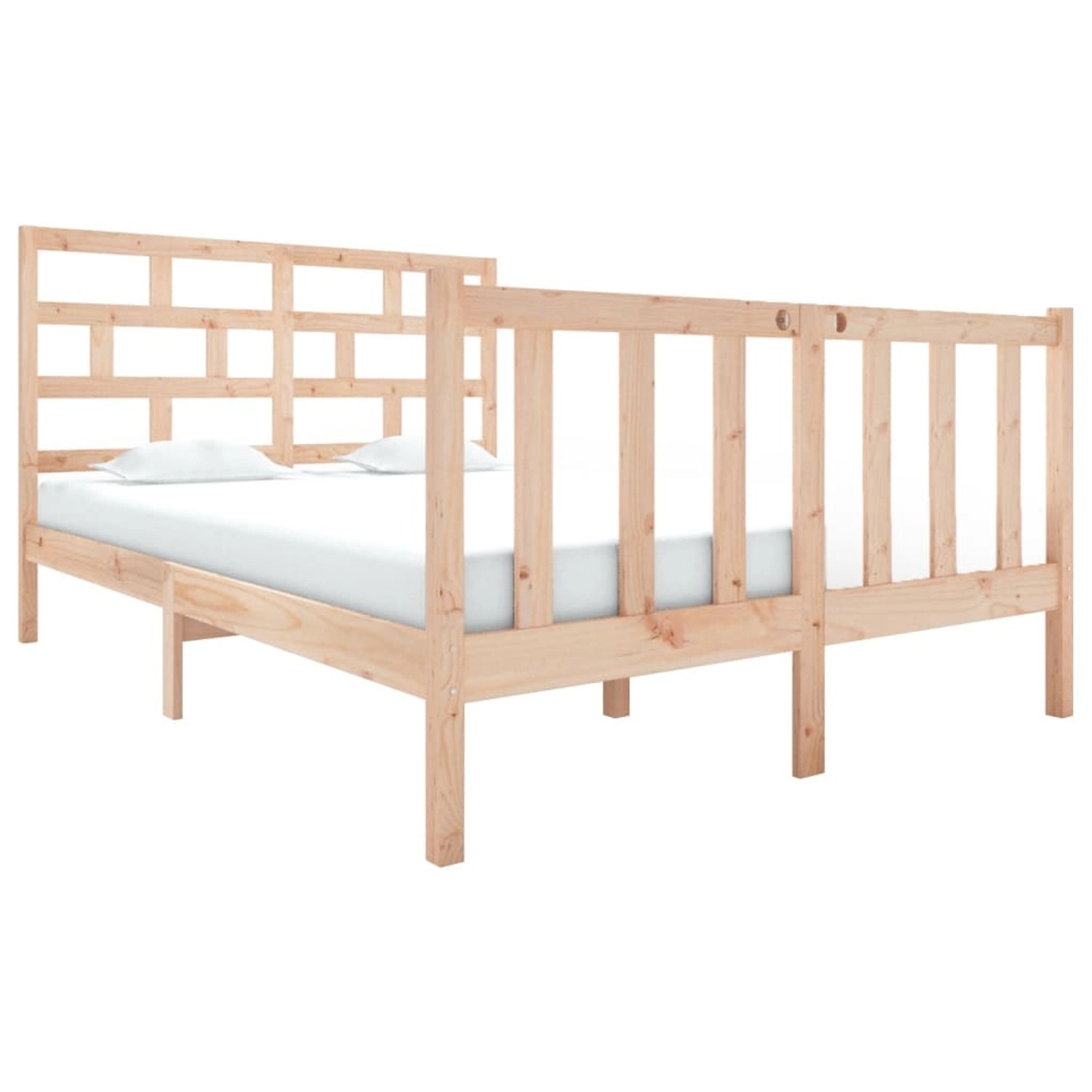 vidaXL Massivholzbett Kiefer 120x190 cm 4FT Small Double1053953 von VIDAXL