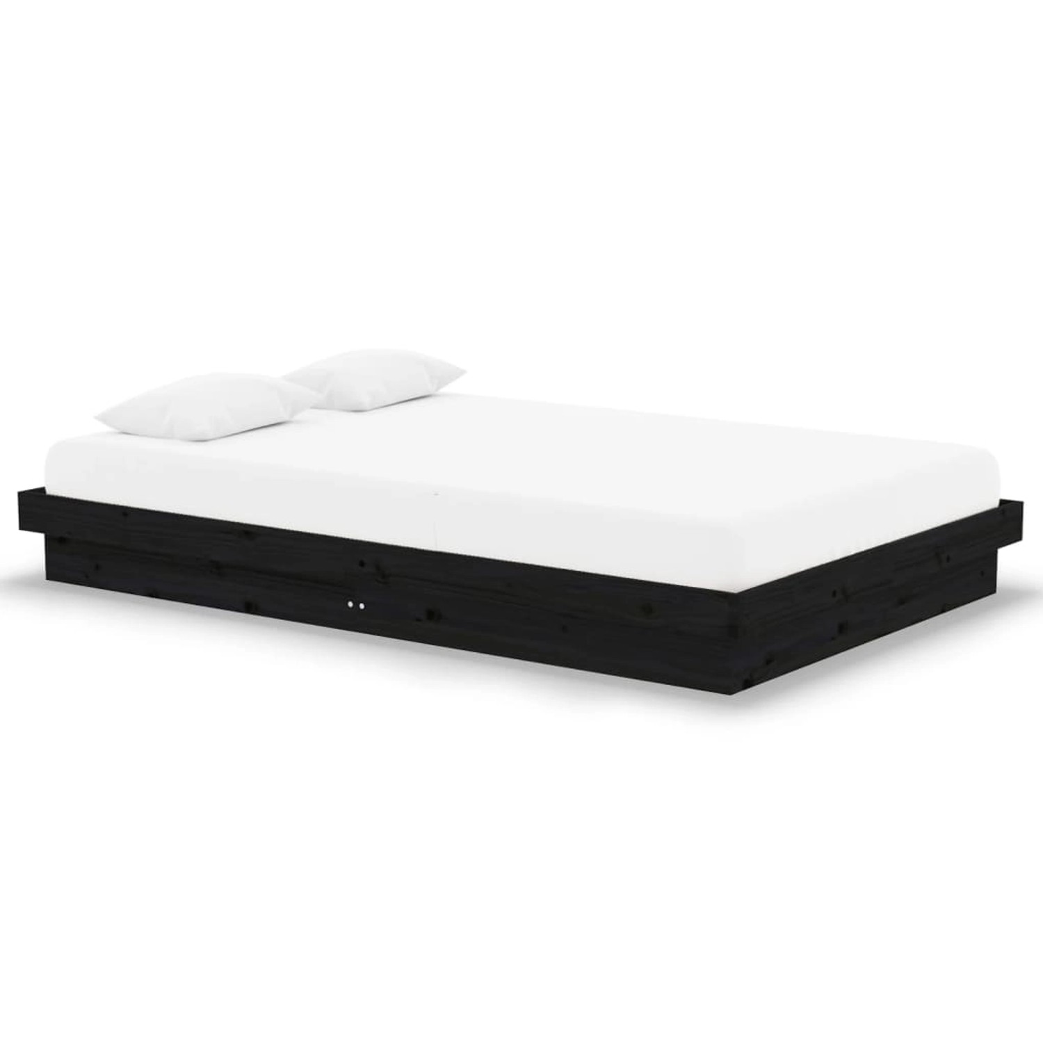 vidaXL Massivholzbett Schwarz 120x190 cm 4FT Small Double1279528 vidaXL Massivholzbett Schwarz 120x190 cm 4FT Small Double1279528 von VIDAXL