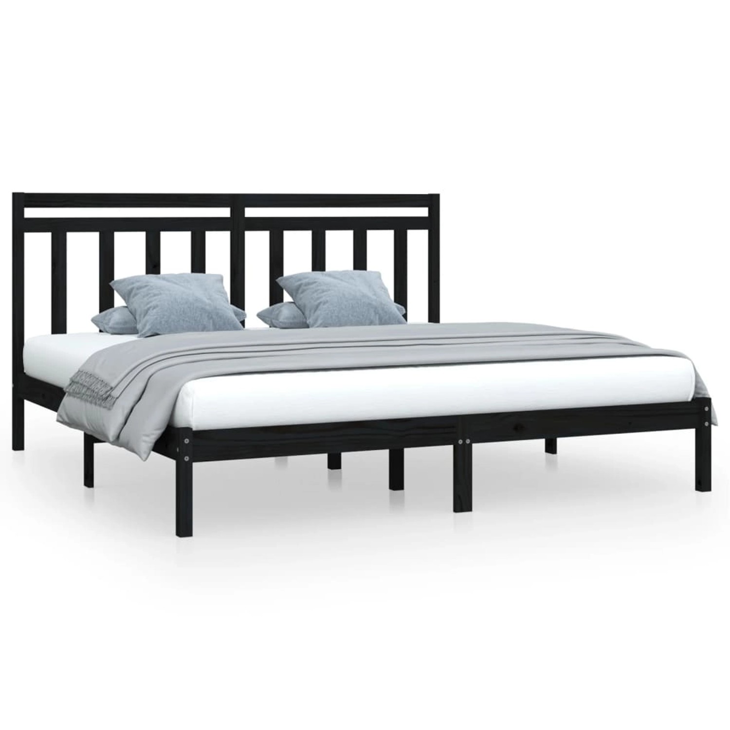 vidaXL Massivholzbett Schwarz 200x200 cm1084130 vidaXL Massivholzbett Schwarz 200x200 cm1084130 von VIDAXL