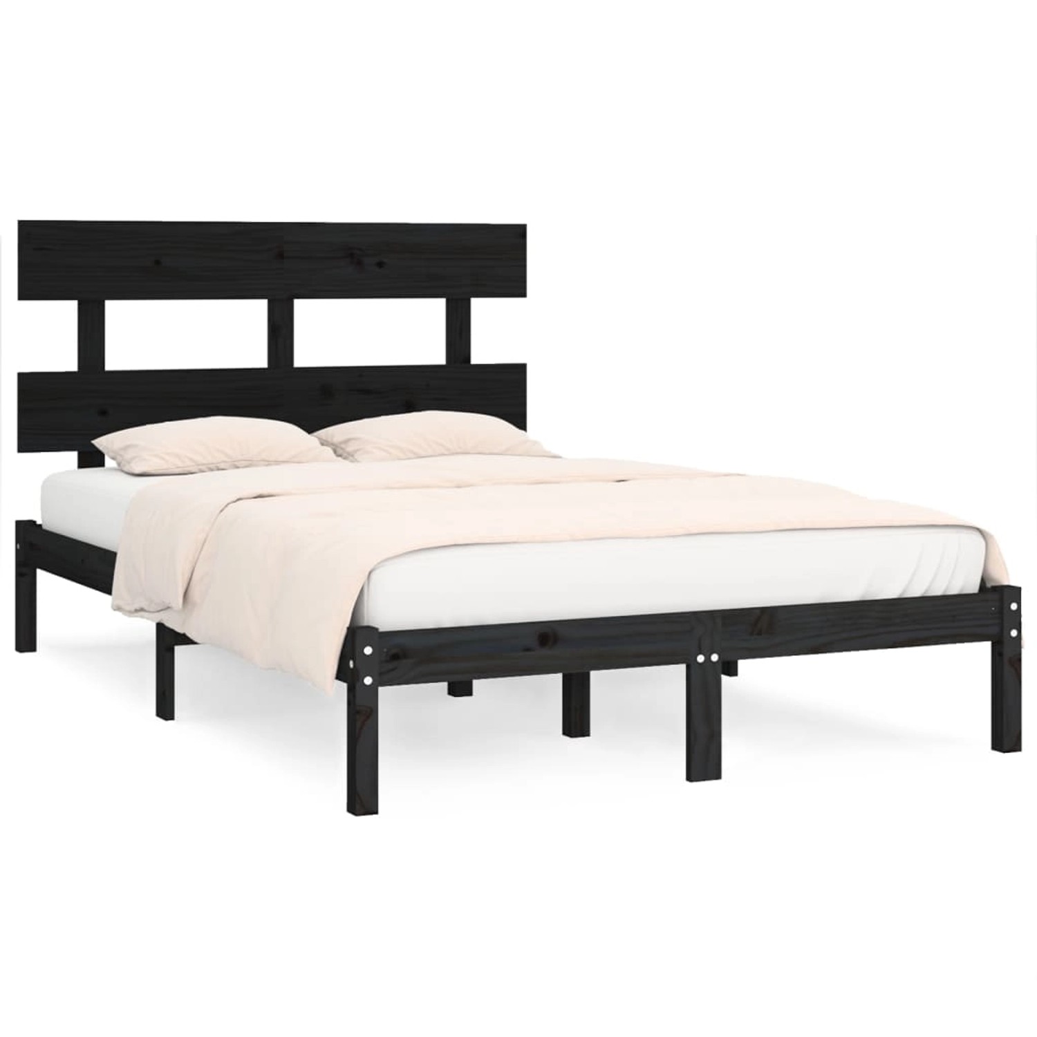 vidaXL Massivholzbett Schwarz 200x200 cm1157005 vidaXL Massivholzbett Schwarz 200x200 cm1157005 von VIDAXL