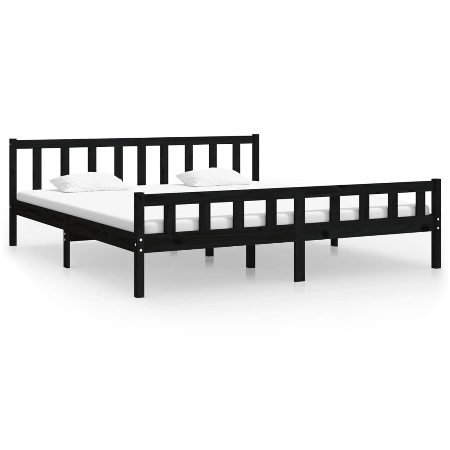 vidaXL Massivholzbett Schwarz 200x200 cm1271541 vidaXL Massivholzbett Schwarz 200x200 cm1271541 von VIDAXL