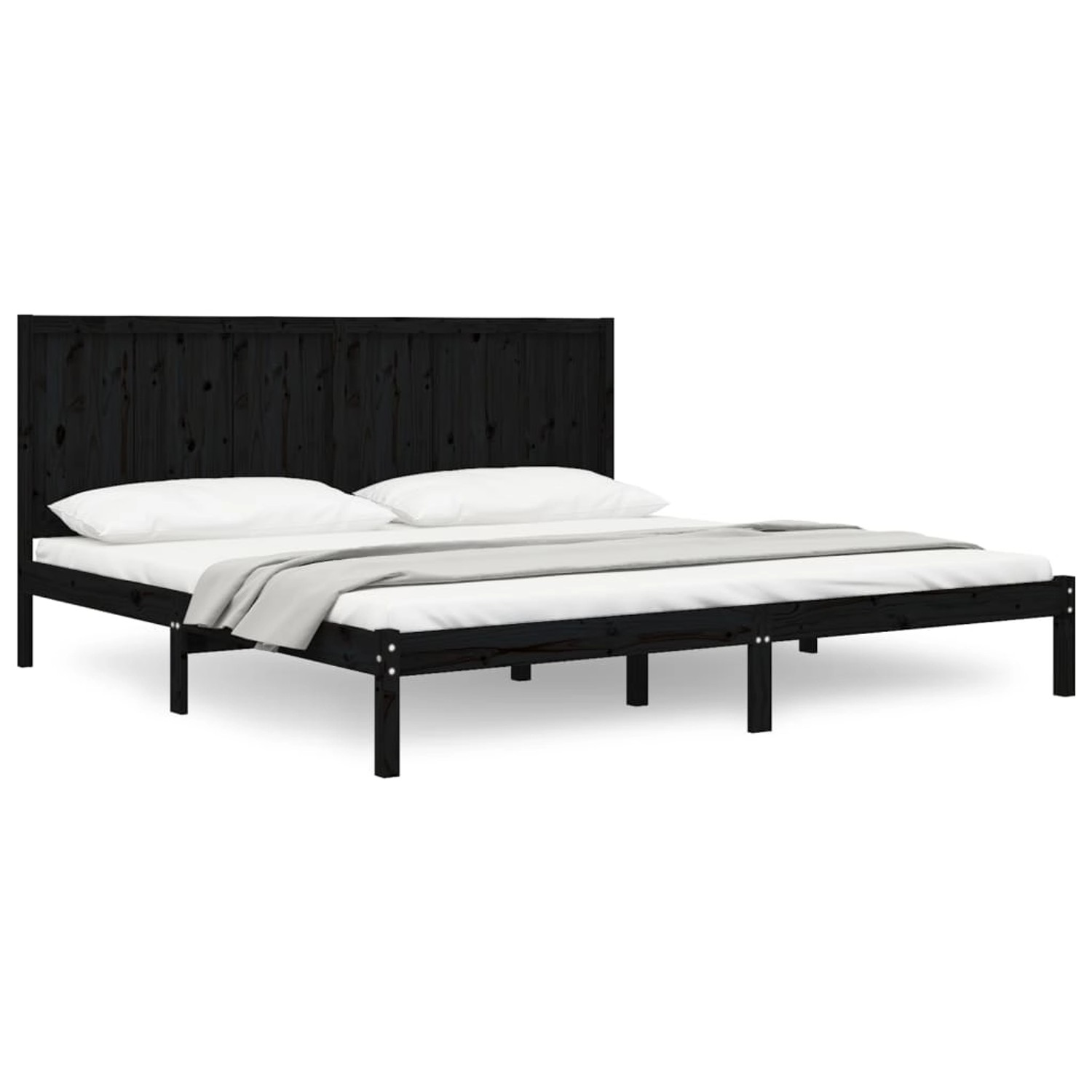 vidaXL Massivholzbett Schwarz Kiefer 200x200 cm1084347 vidaXL Massivholzbett Schwarz Kiefer 200x200 cm1084347 von VIDAXL
