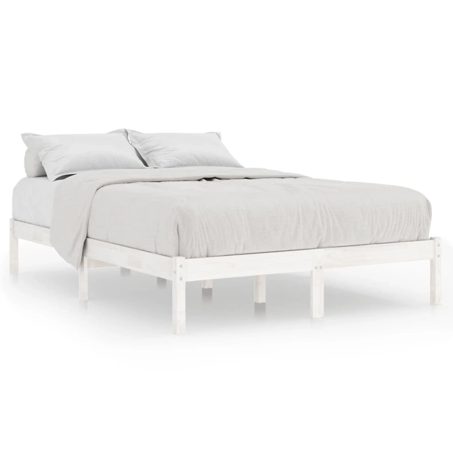vidaXL Massivholzbett Weiß 120x190 cm 4FT Small Double1134940 vidaXL Massivholzbett Weiß 120x190 cm 4FT Small Double1134940 von VIDAXL