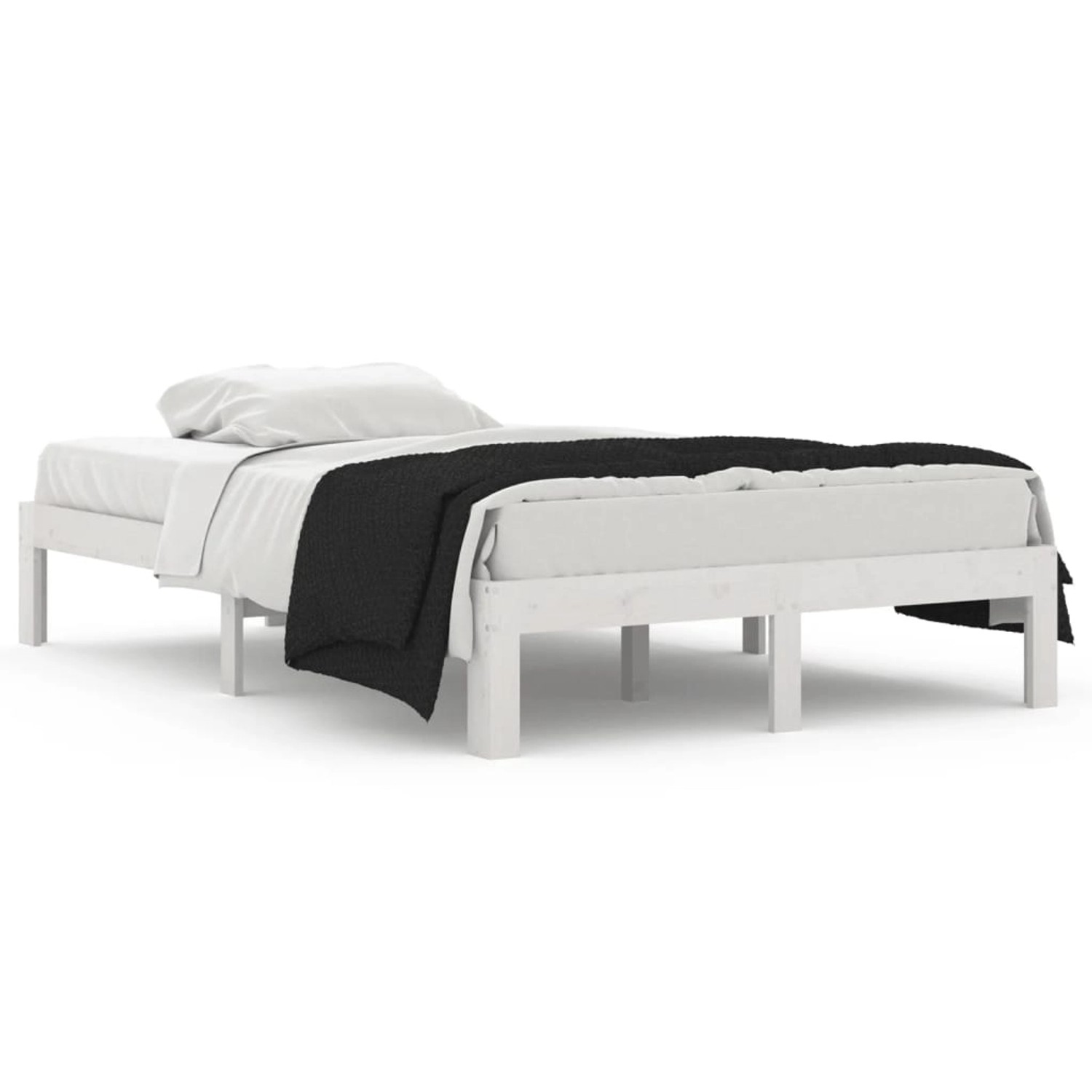 vidaXL Massivholzbett Weiß 120x190 cm 4FT Small Double1135423 vidaXL Massivholzbett Weiß 120x190 cm 4FT Small Double1135423 von VIDAXL