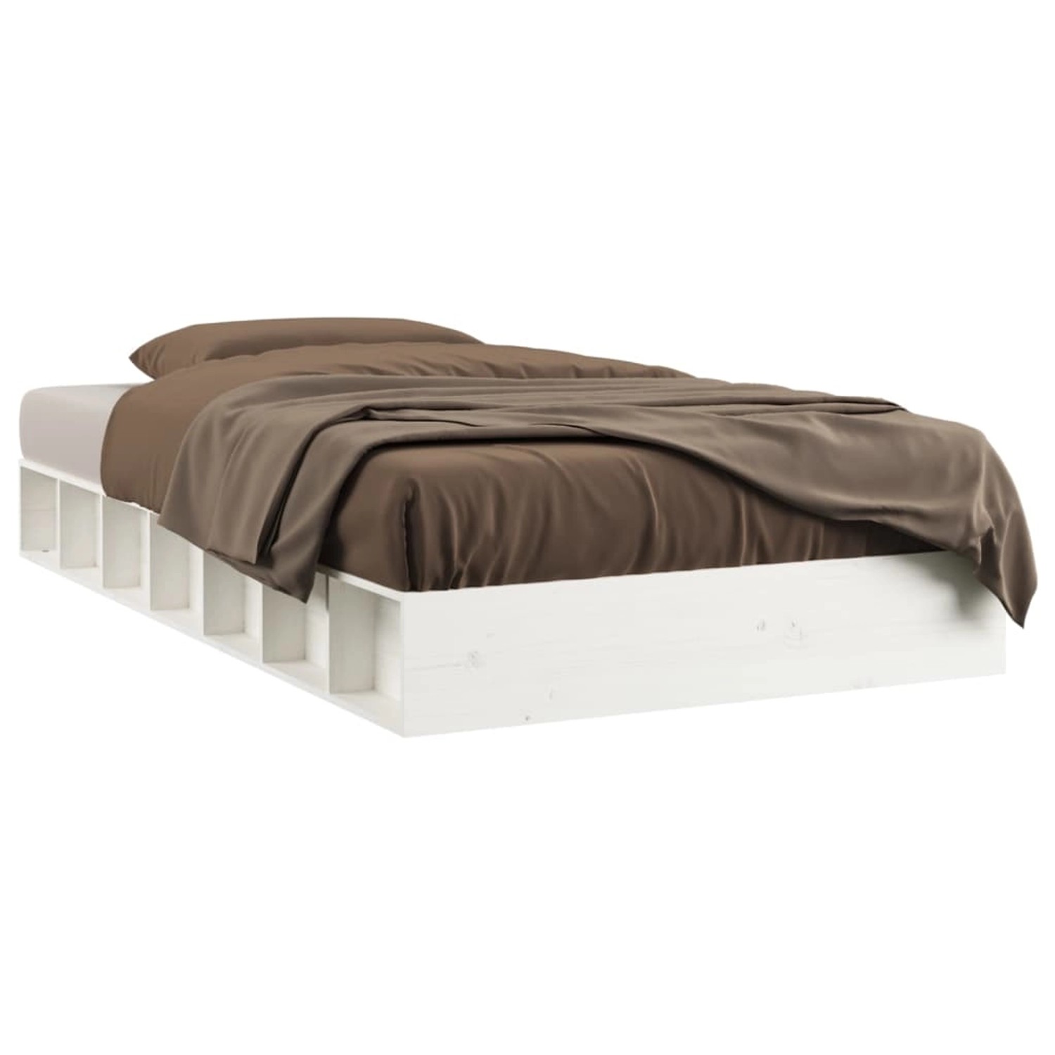 vidaXL Massivholzbett Weiß 120x190 cm 4FT Small Double1280219 vidaXL Massivholzbett Weiß 120x190 cm 4FT Small Double1280219 von VIDAXL