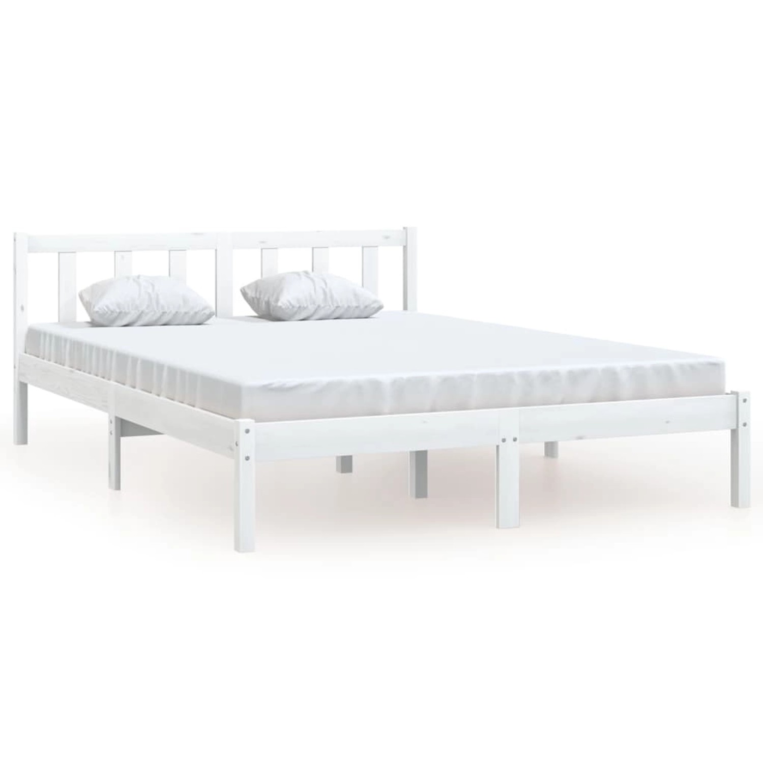 vidaXL Massivholzbett Weiß 120x190 cm 4FT Small Double923513 vidaXL Massivholzbett Weiß 120x190 cm 4FT Small Double923513 von VIDAXL