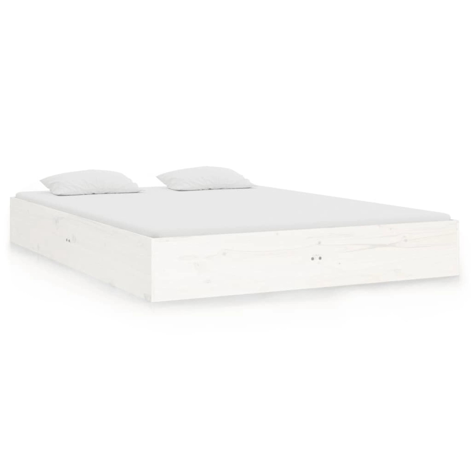 vidaXL Massivholzbett Weiß 135x190 cm 4FT6 Double1279669 vidaXL Massivholzbett Weiß 135x190 cm 4FT6 Double1279669 von VIDAXL