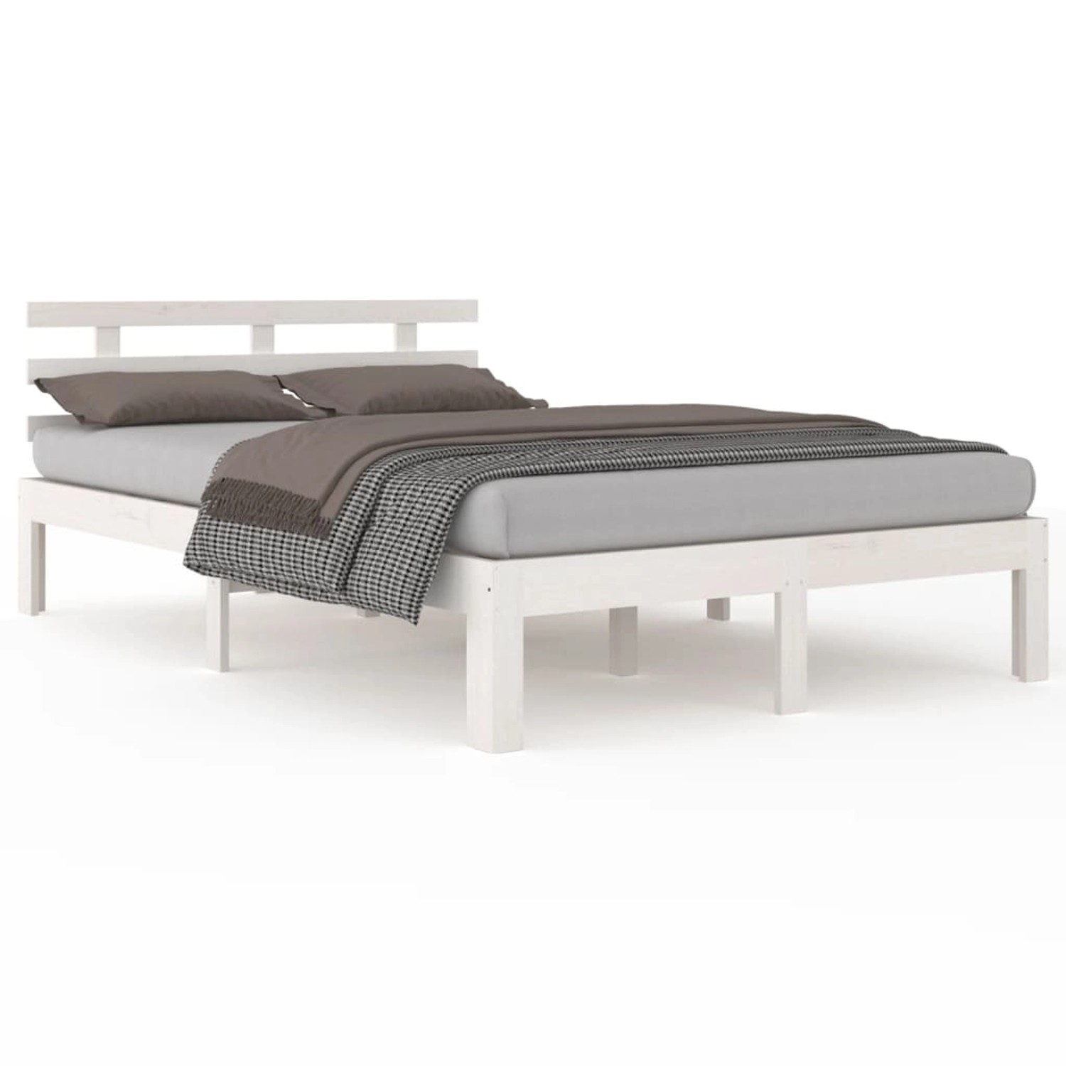 vidaXL Massivholzbett Weiß 140x200 cm1273439 vidaXL Massivholzbett Weiß 140x200 cm1273439 von VIDAXL