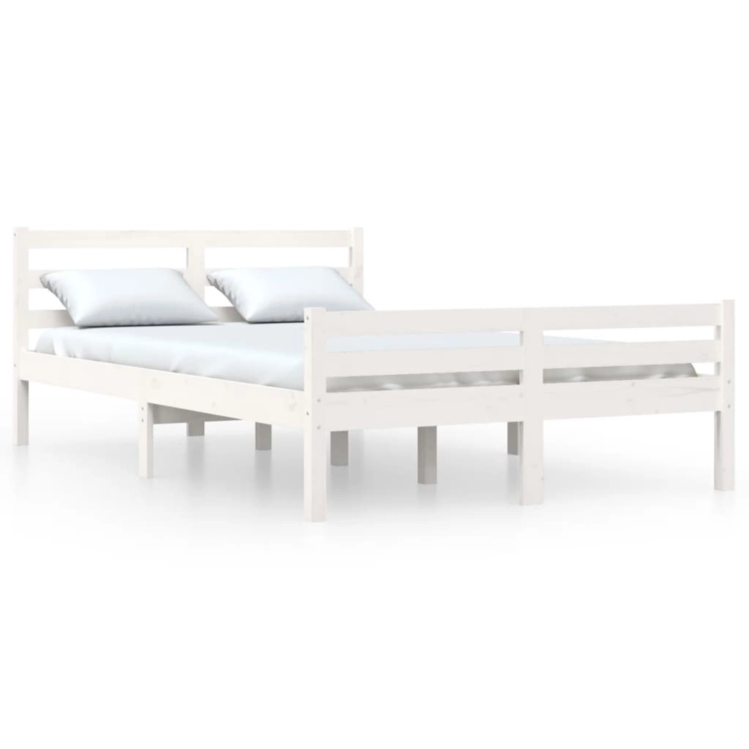 vidaXL Massivholzbett Weiß 150x200 cm 5FT King Size1273577 vidaXL Massivholzbett Weiß 150x200 cm 5FT King Size1273577 von VIDAXL