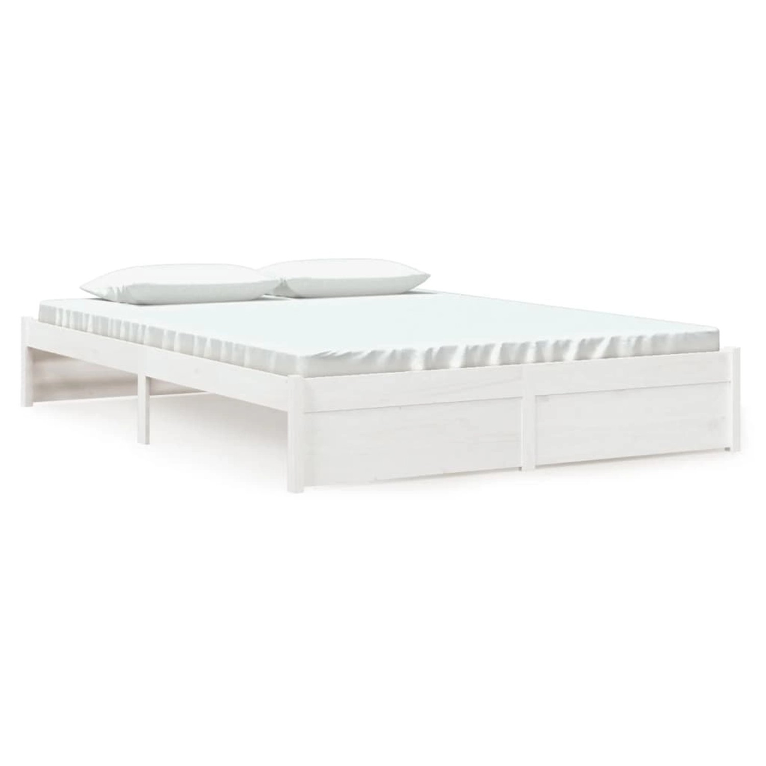 vidaXL Massivholzbett Weiß 150x200 cm 5FT King Size1273824 vidaXL Massivholzbett Weiß 150x200 cm 5FT King Size1273824 von VIDAXL