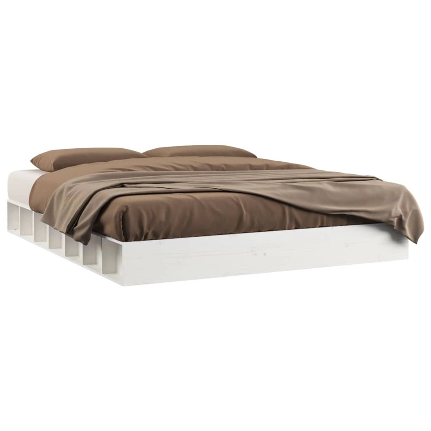 vidaXL Massivholzbett Weiß 200x200 cm1280169 vidaXL Massivholzbett Weiß 200x200 cm1280169 von VIDAXL