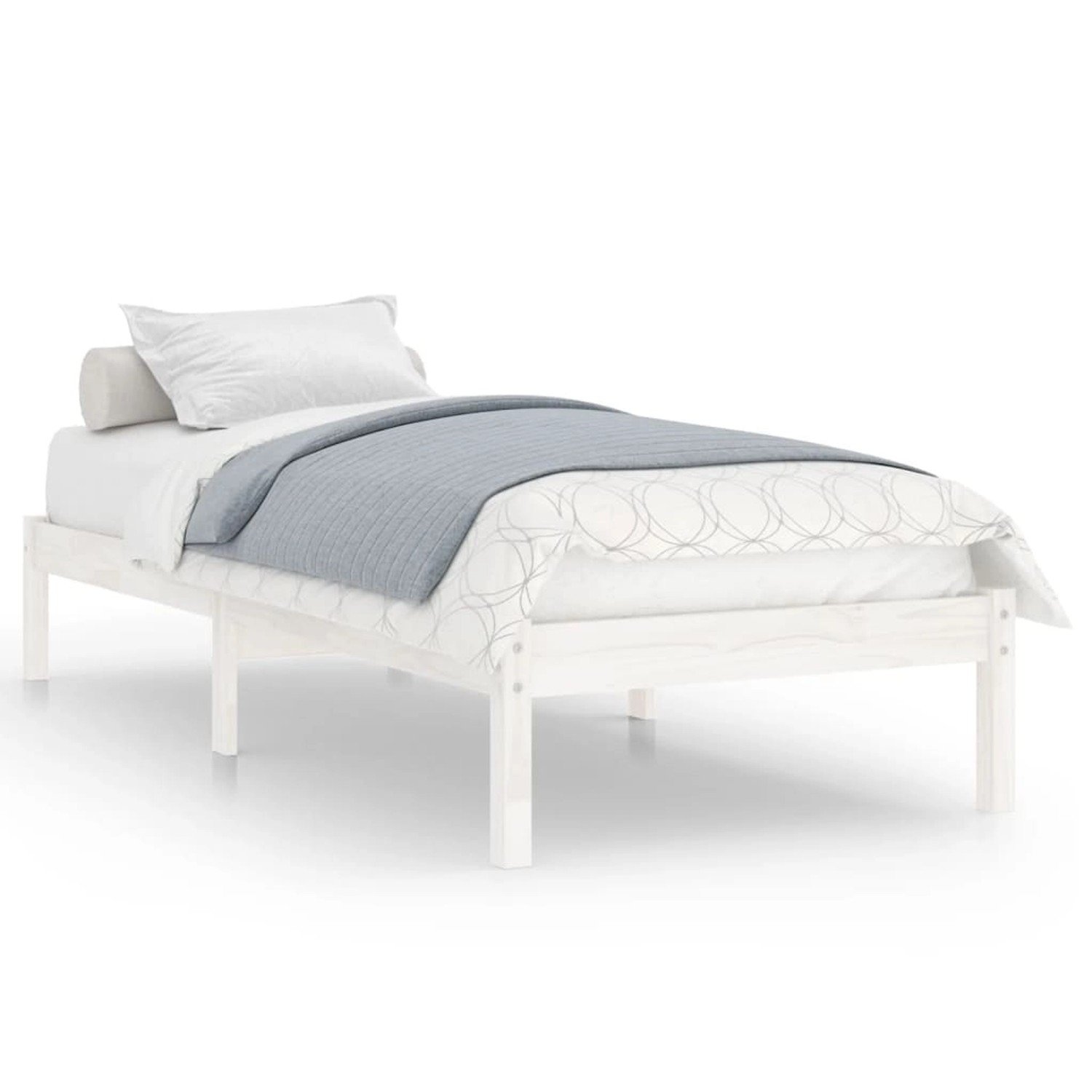 vidaXL Massivholzbett Weiß 75x190 cm 2FT6 Klein Single1132271 vidaXL Massivholzbett Weiß 75x190 cm 2FT6 Klein Single1132271 von VIDAXL