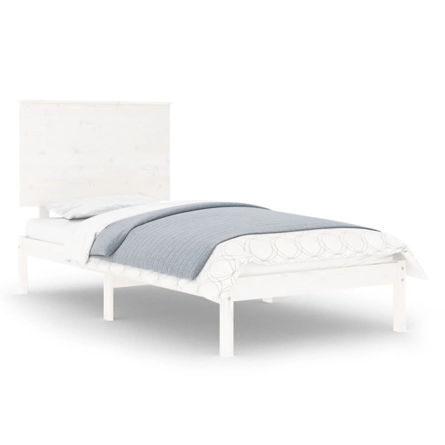 vidaXL Massivholzbett Weiß 90x190 cm 3FT Single1083834 vidaXL Massivholzbett Weiß 90x190 cm 3FT Single1083834 von VIDAXL