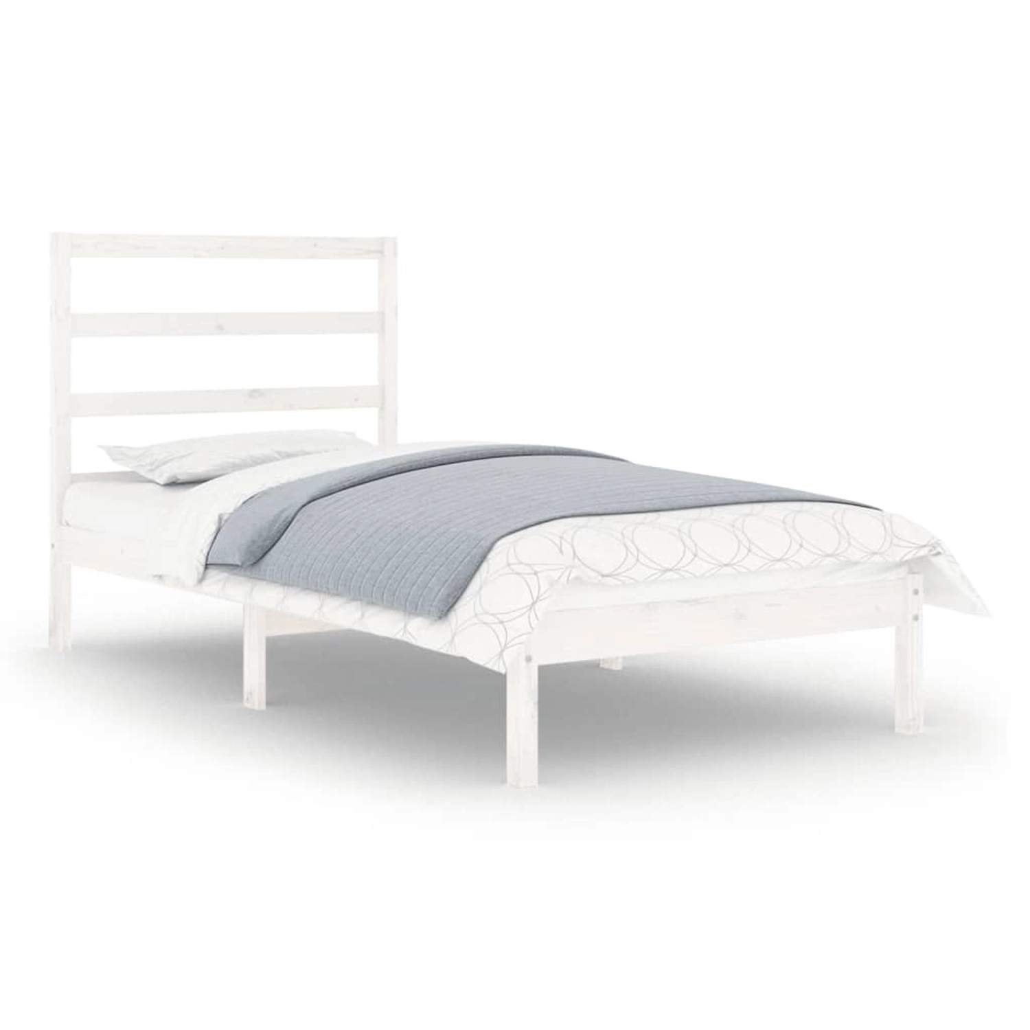 vidaXL Massivholzbett Weiß 90x190 cm 3FT Single1083878 vidaXL Massivholzbett Weiß 90x190 cm 3FT Single1083878 von VIDAXL