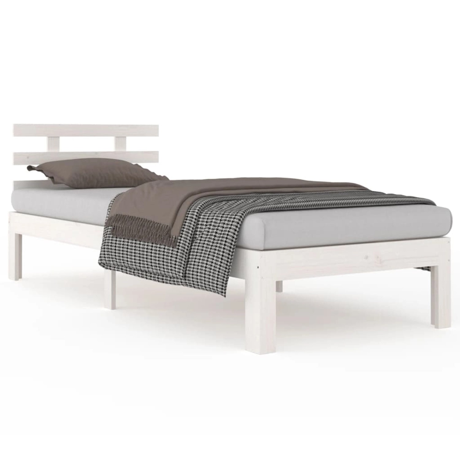 vidaXL Massivholzbett Weiß 90x200 cm1273409 vidaXL Massivholzbett Weiß 90x200 cm1273409 von VIDAXL