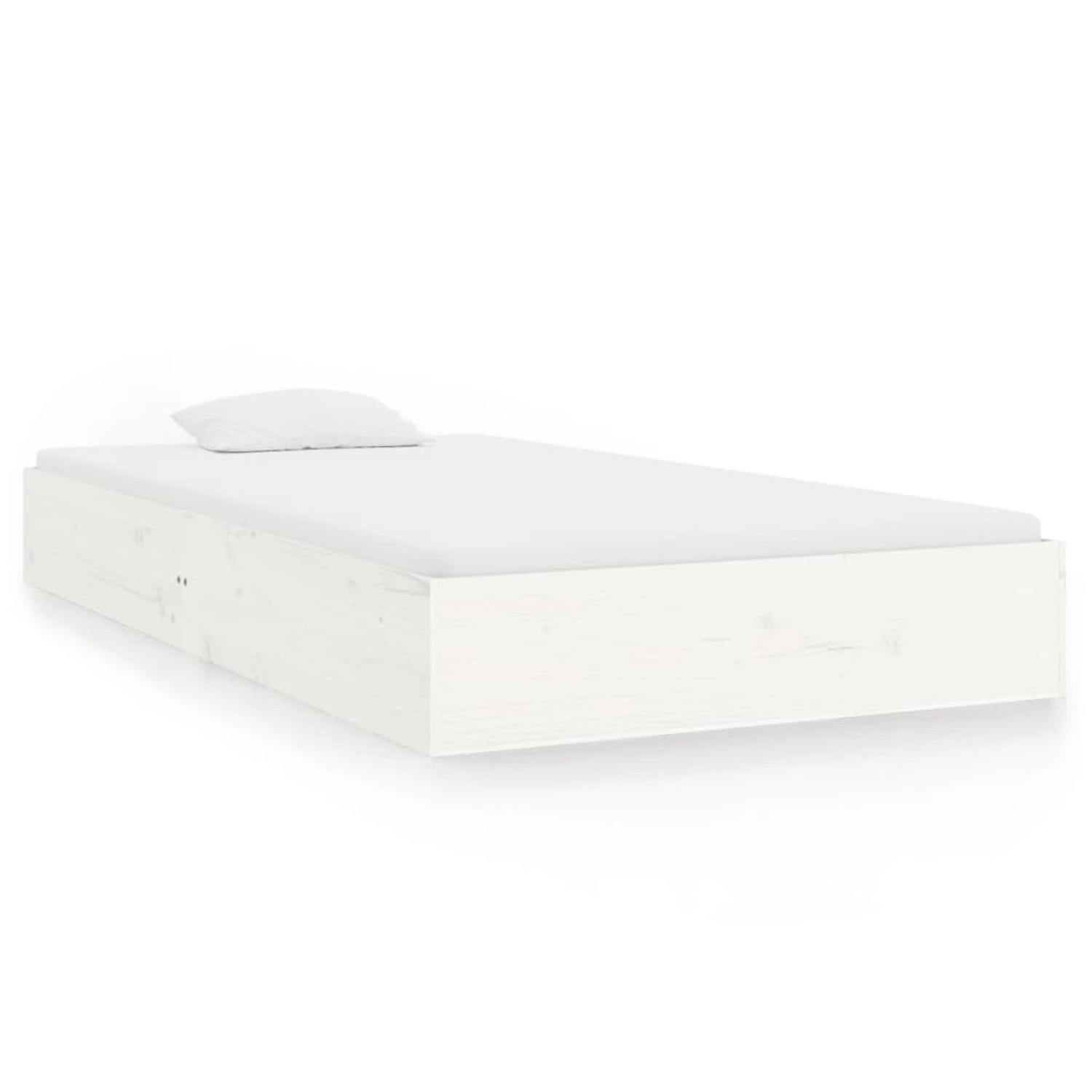 vidaXL Massivholzbett Weiß 90x200 cm1279649 vidaXL Massivholzbett Weiß 90x200 cm1279649 von VIDAXL