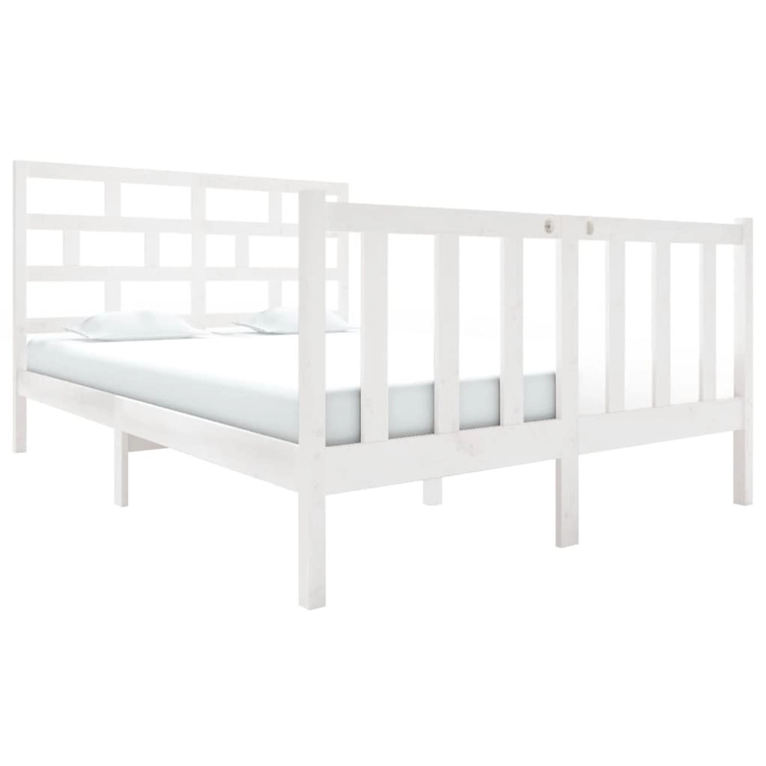 vidaXL Massivholzbett Weiß Kiefer 120x190 cm 4FT Small Double1053956 vidaXL Massivholzbett Weiß Kiefer 120x190 cm 4FT Small Double1053956 von VIDAXL