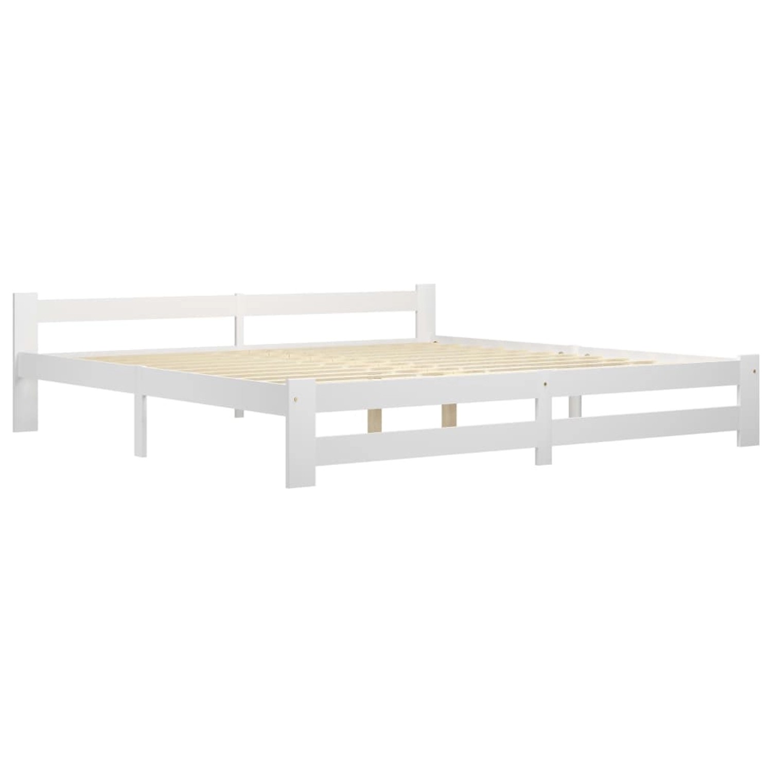 vidaXL Massivholzbett Weiß Kiefer 200x200 cm649453 vidaXL Massivholzbett Weiß Kiefer 200x200 cm649453 von VIDAXL