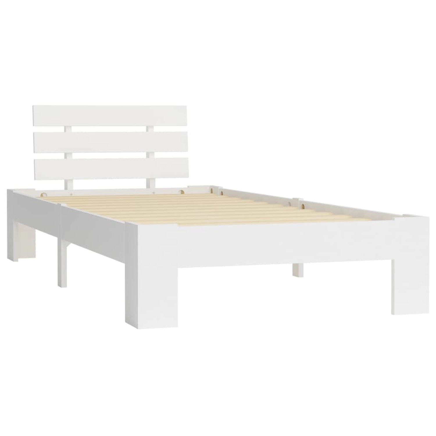 vidaXL Massivholzbett Weiß Kiefer 90x200 cm617161 vidaXL Massivholzbett Weiß Kiefer 90x200 cm617161 von VIDAXL