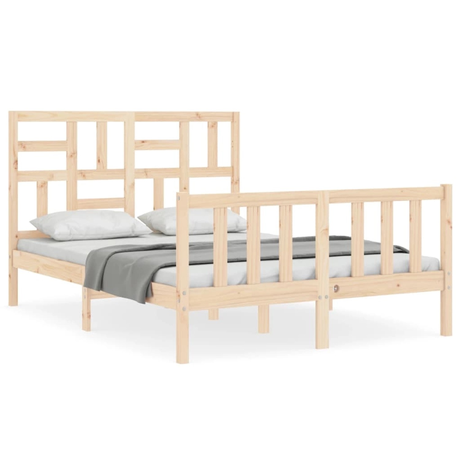 vidaXL Massivholzbett mit Kopfteil 4FT Small Double1689878 vidaXL Massivholzbett mit Kopfteil 4FT Small Double1689878 von VIDAXL